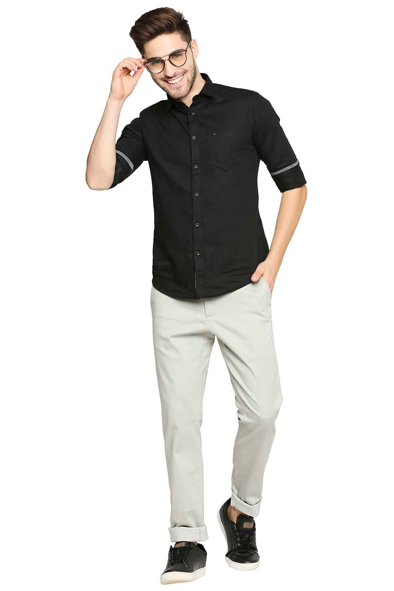 BASICS TAPERED FIT STRETCH TROUSER