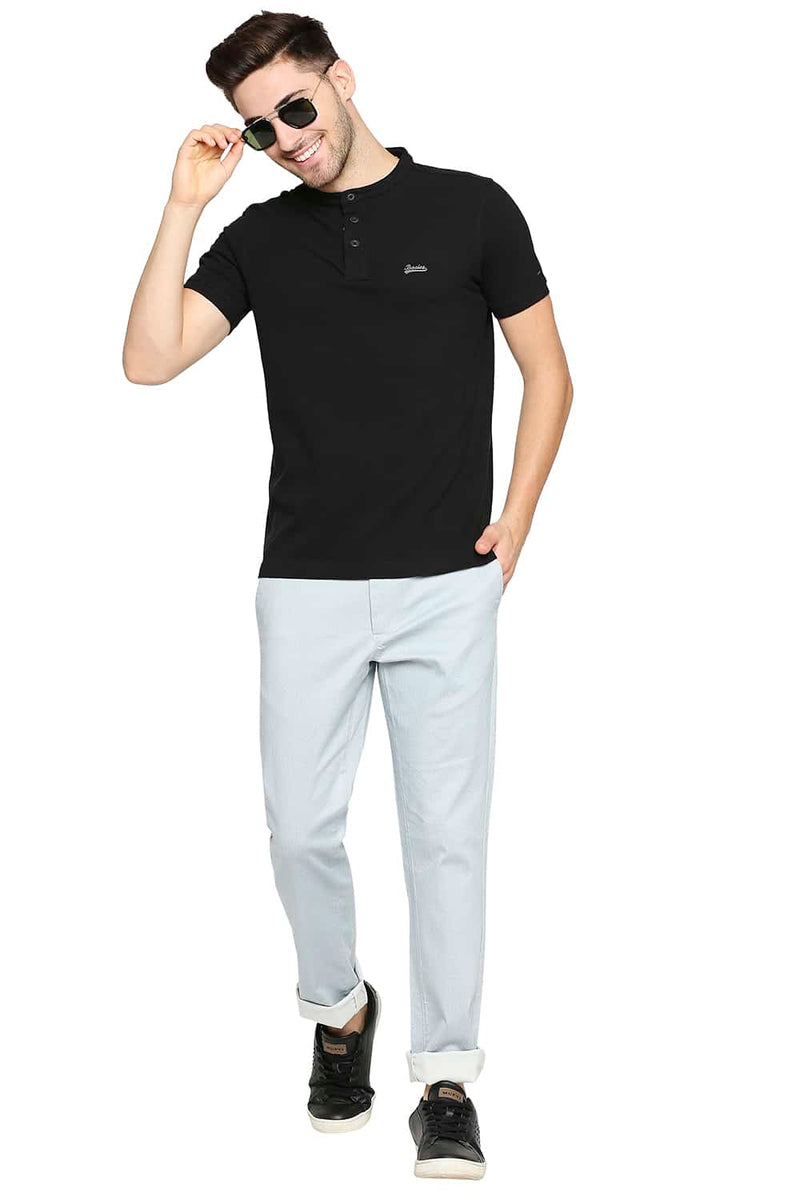 BASICS TAPERED FIT STRETCH TROUSER