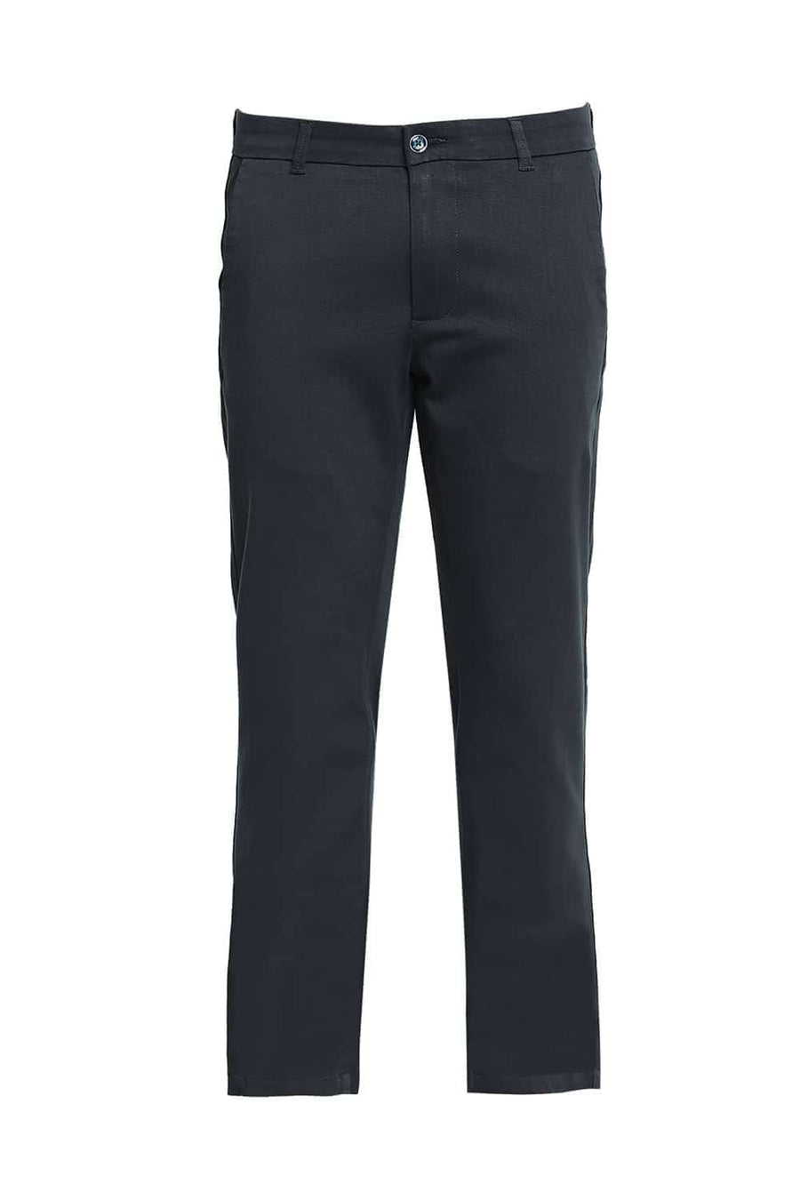 BASICS TAPERED FIT SPRUCE NAVY STRETCH TROUSER