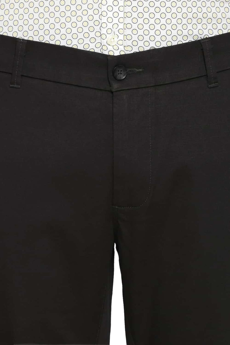 BASICS TAPERED FIT CASTLEROCK GREY STRETCH TROUSERS