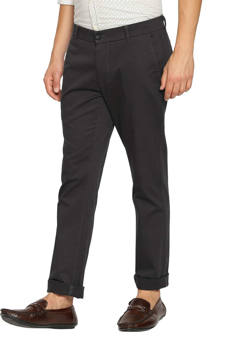 BASICS TAPERED FIT STRETCH TROUSERS