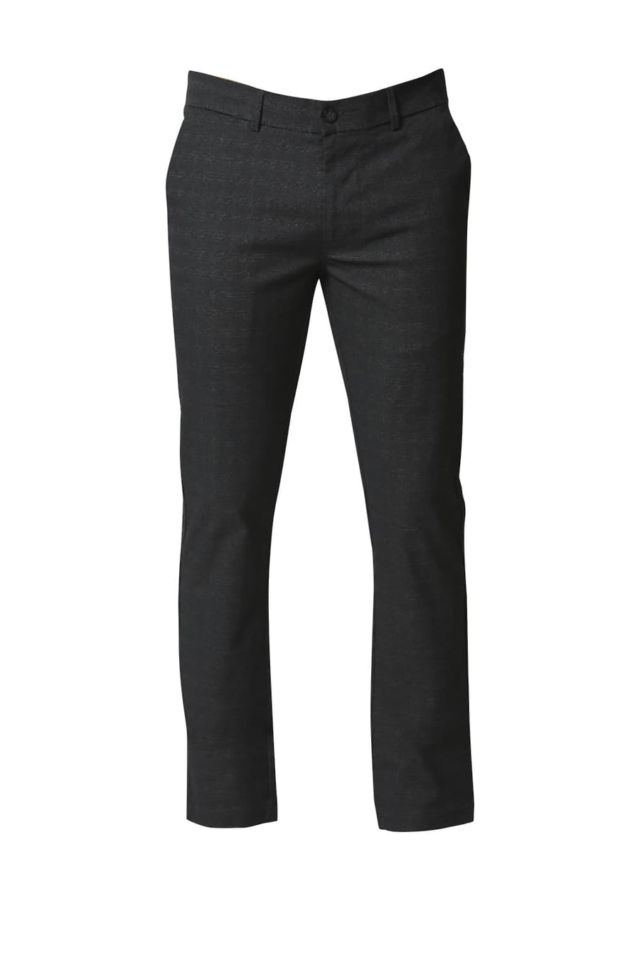 BASICS SKINNY FIT LAVA GREY STRETCH TROUSER