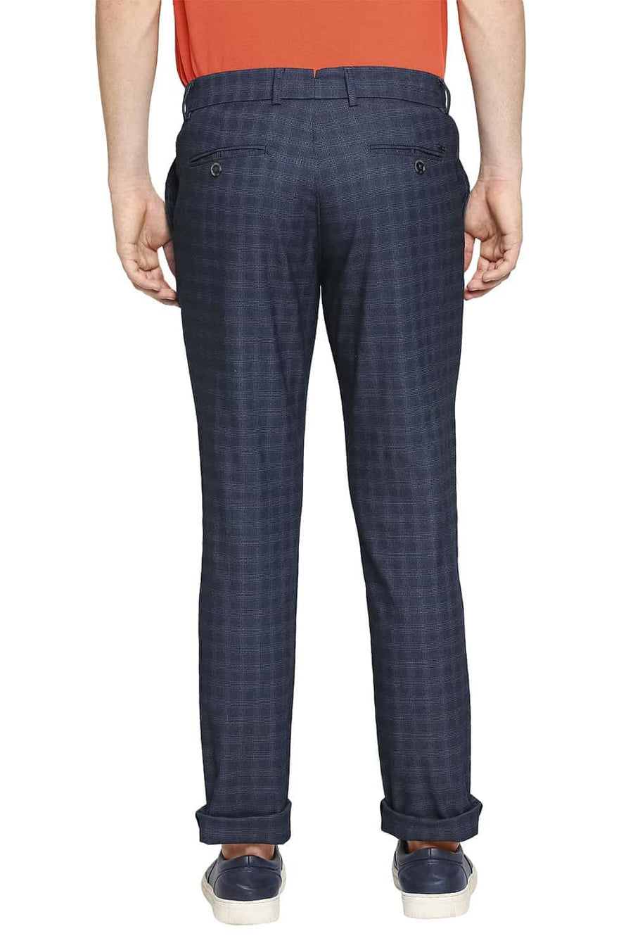 BASICS SKINNY FIT OCEANVIEW NAVY STRETCH TROUSER
