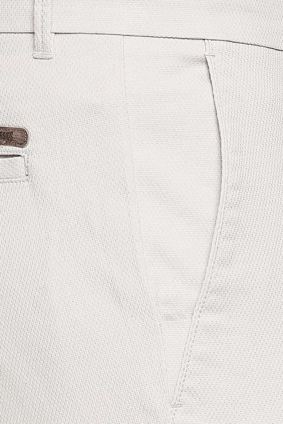 BASICS TAPERED FIT MOONSTRUCK GREY STRETCH TROUSER