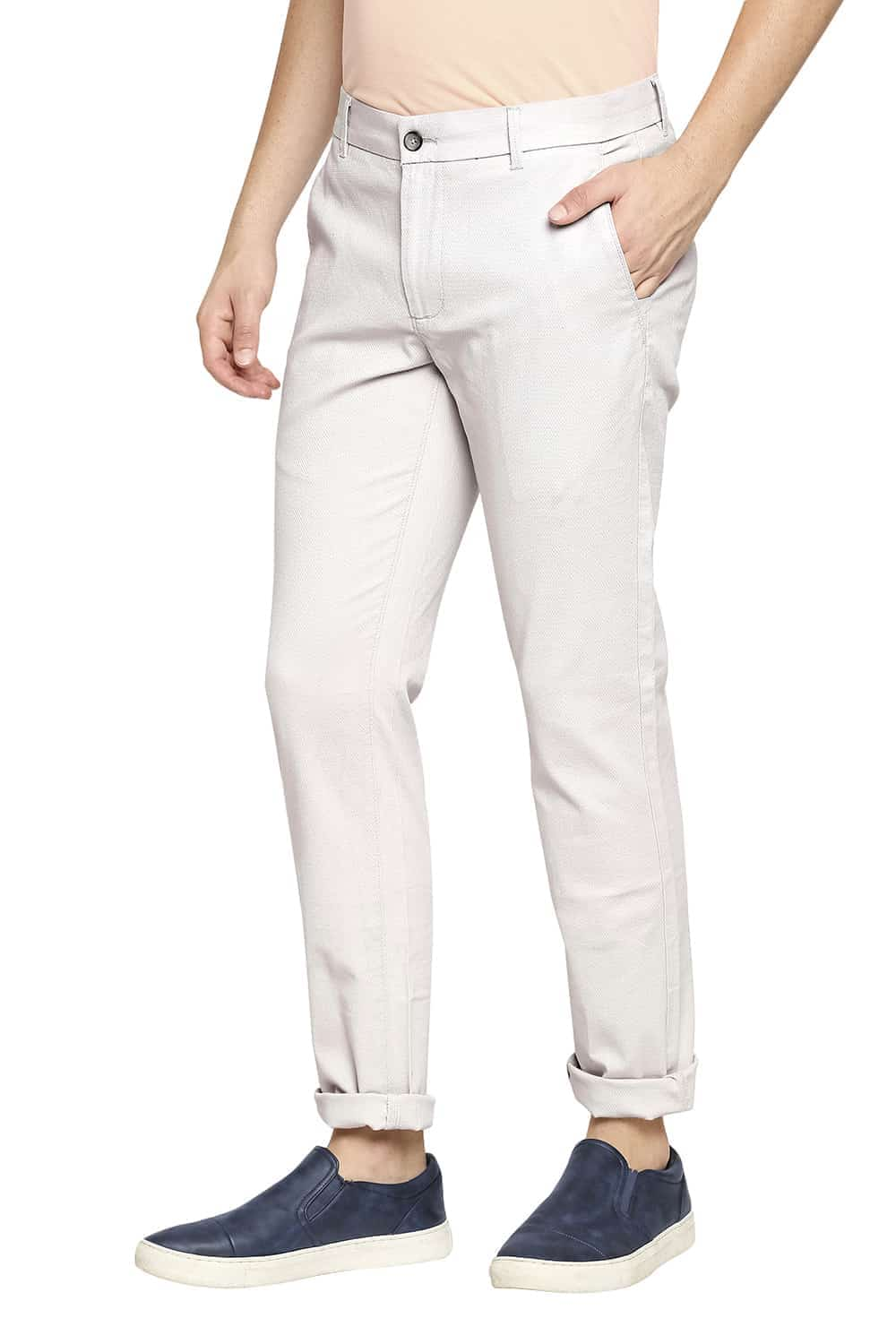 BASICS TAPERED FIT STRETCH TROUSER