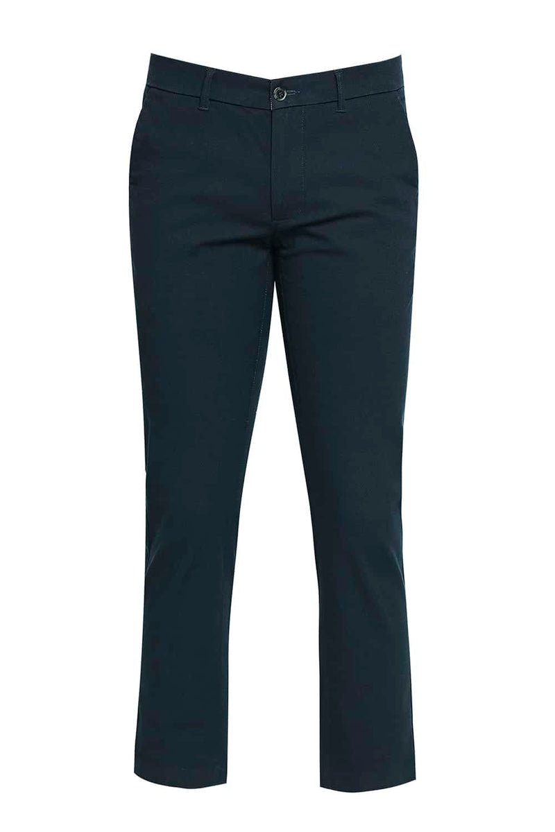 BASICS TAPERED FIT STRETCH TROUSER