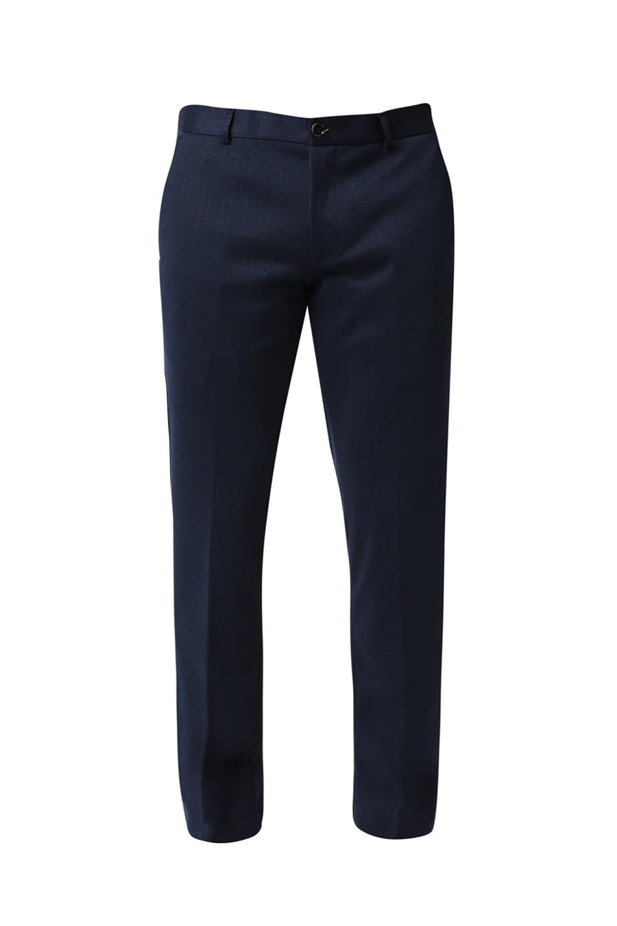 BASICS TAPERED FIT CELESTIAL BLUE KNIT TROUSERS