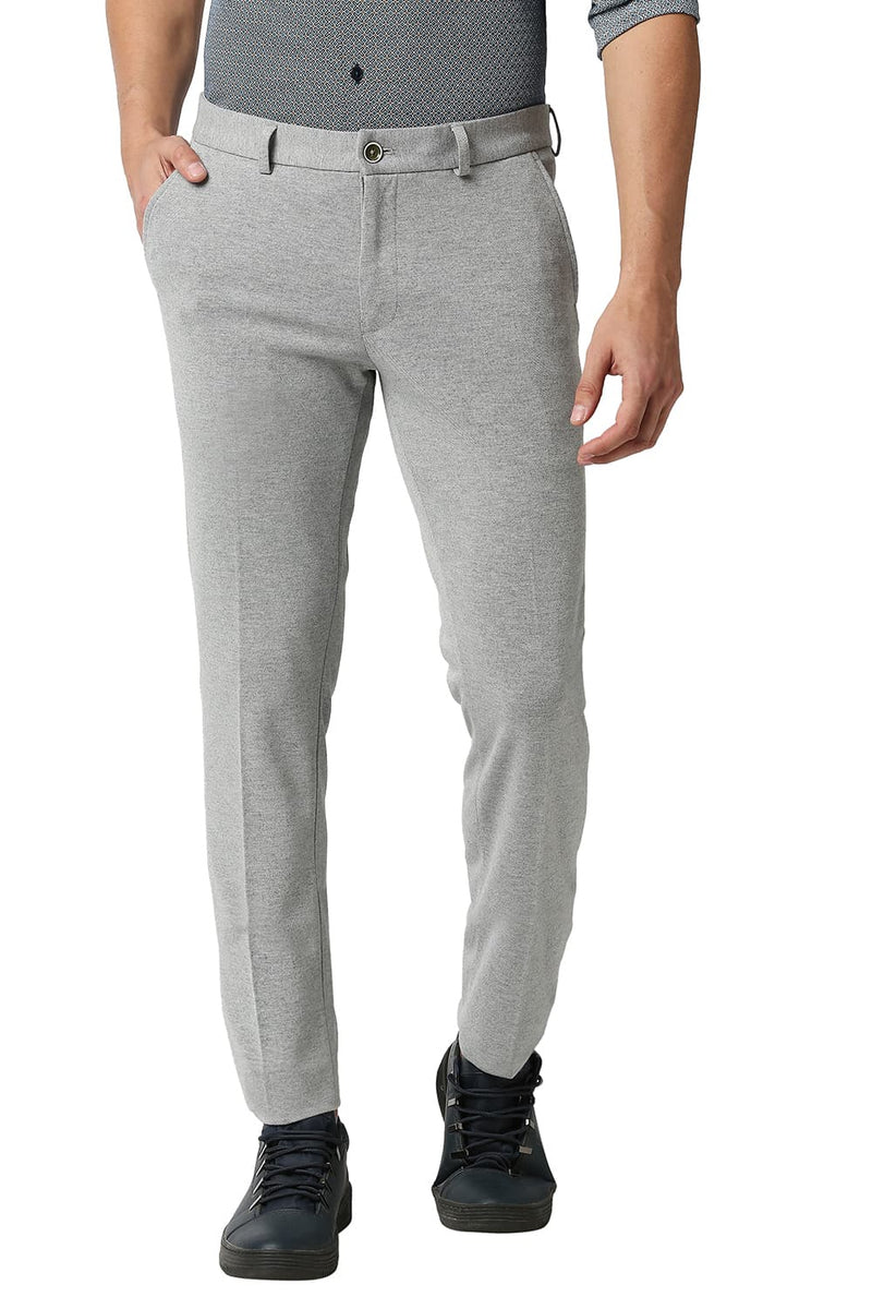 BASICS TAPERED FIT KNIT TROUSERS