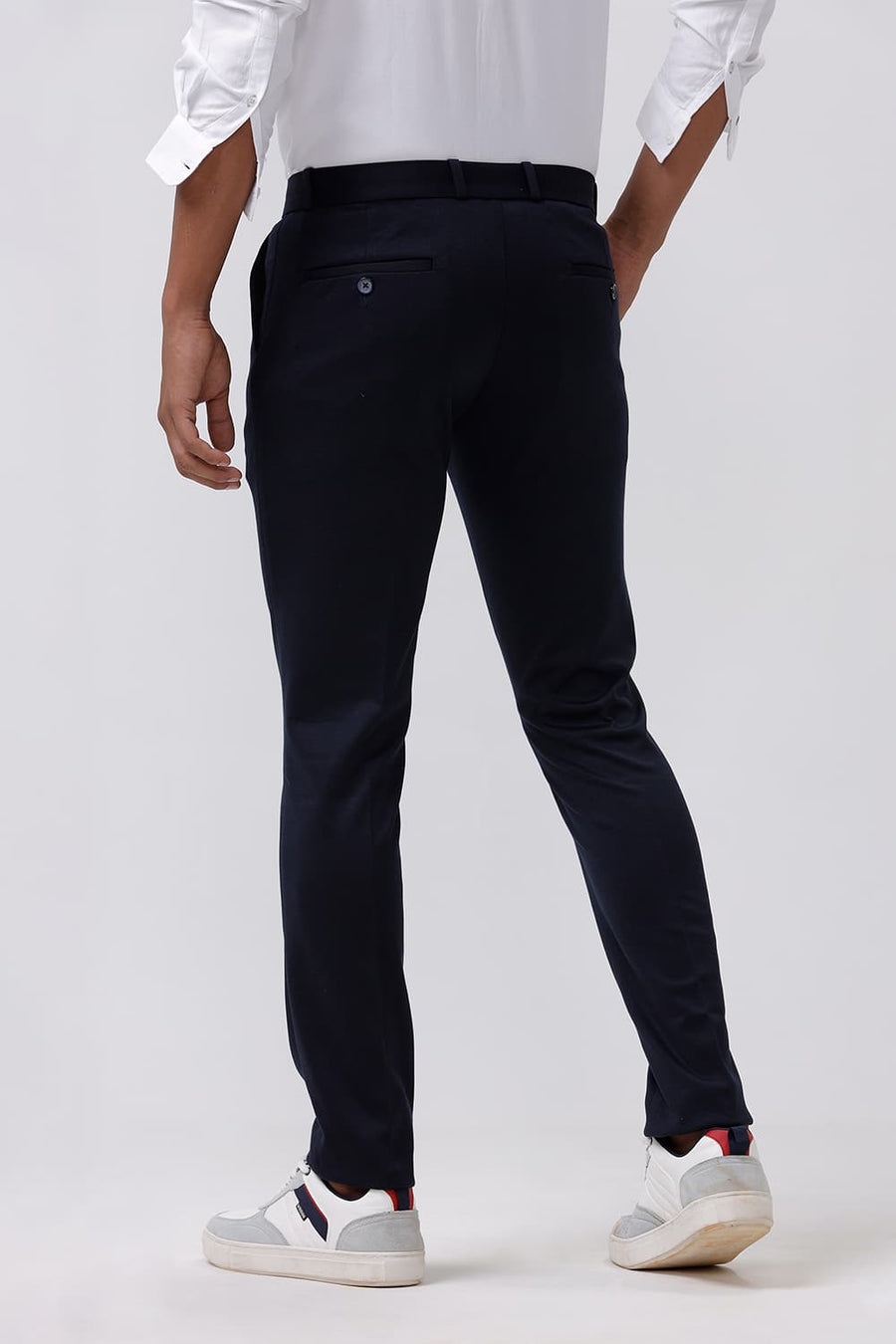 BASICS TAPERED FIT OUTER SPACE KNIT TROUSER