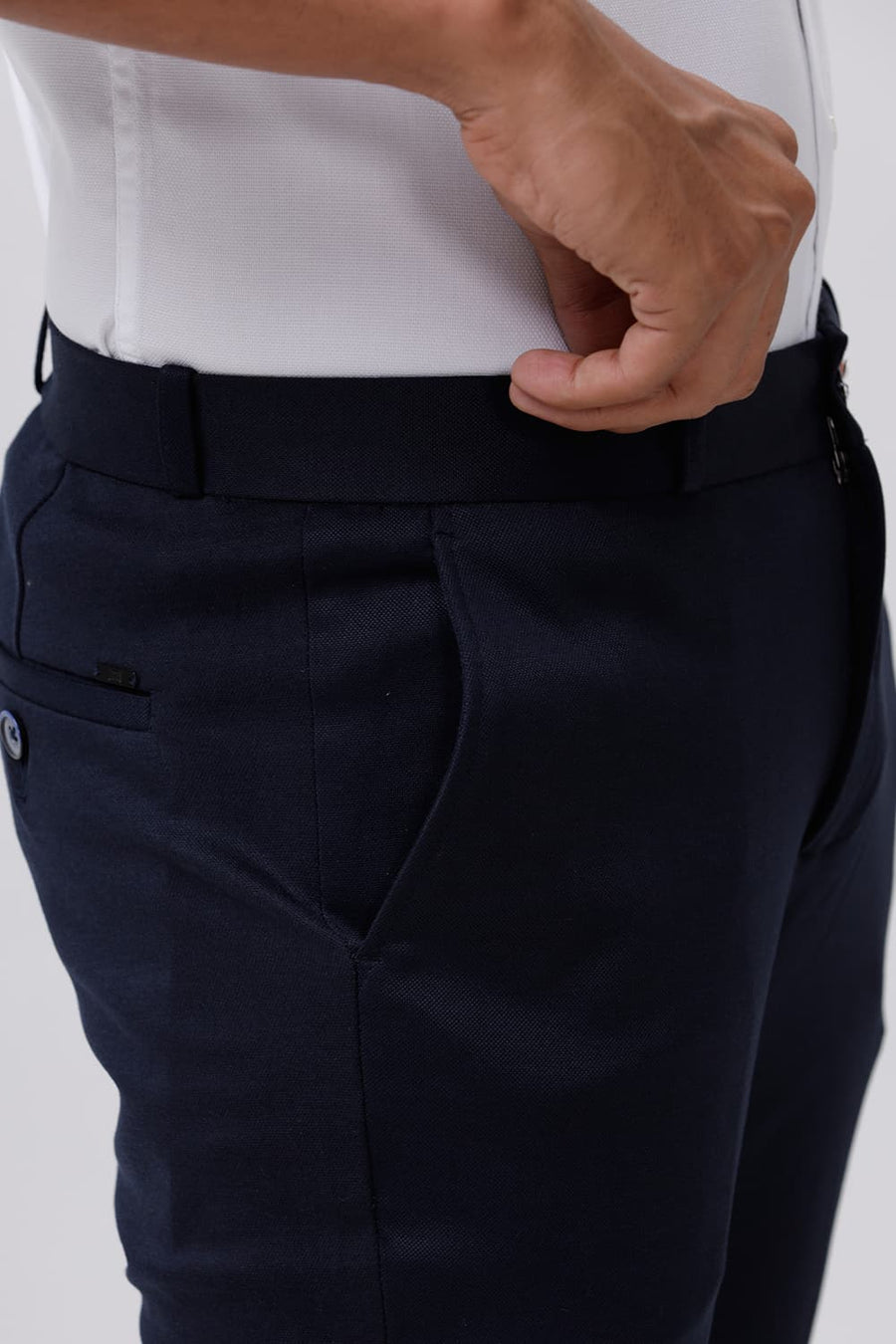 BASICS TAPERED FIT OUTER SPACE KNIT TROUSER