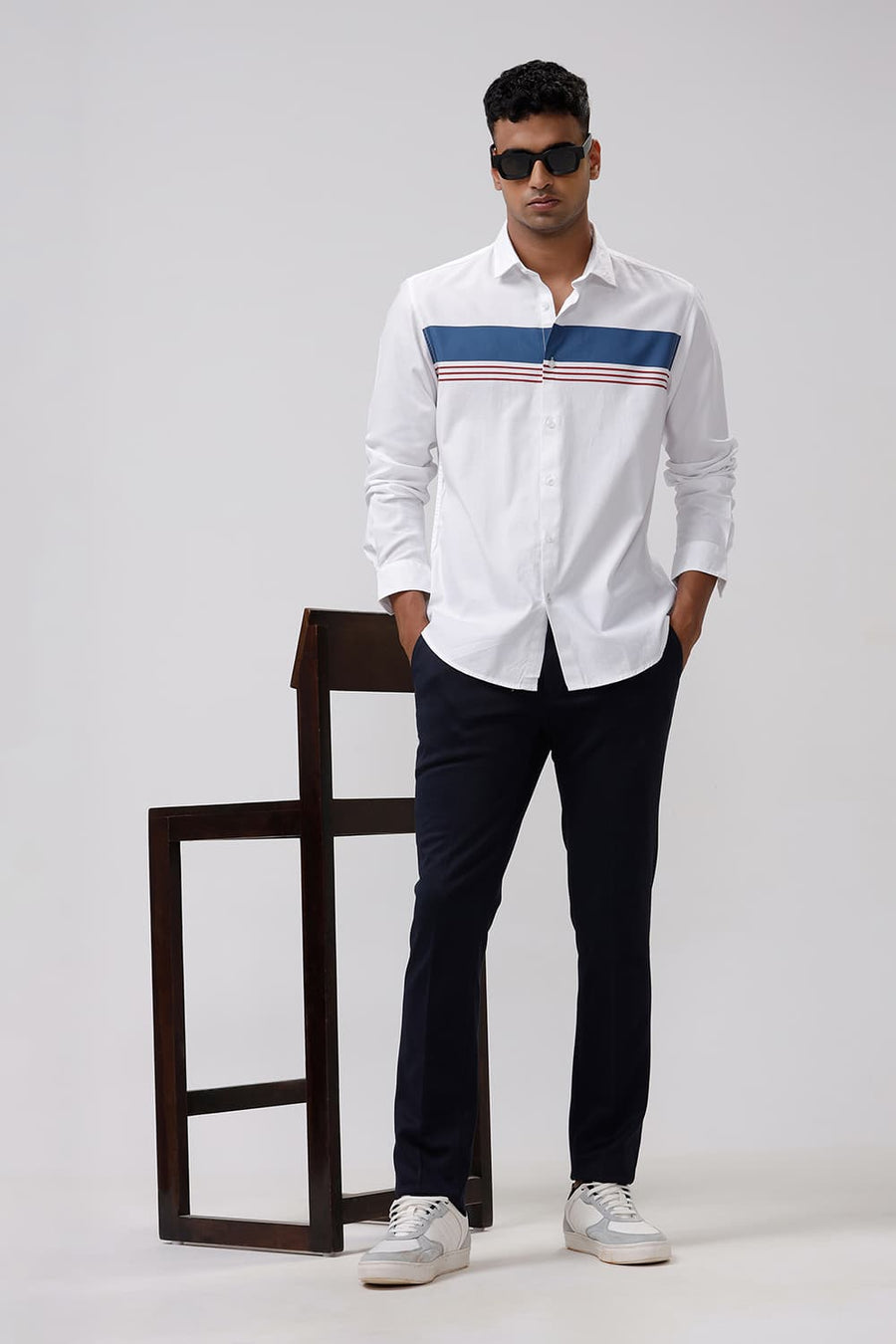 BASICS TAPERED FIT OUTER SPACE KNIT TROUSER