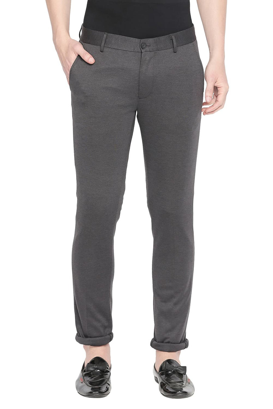 BASICS TAPERED FIT CASTLE ROCK KNIT TROUSER