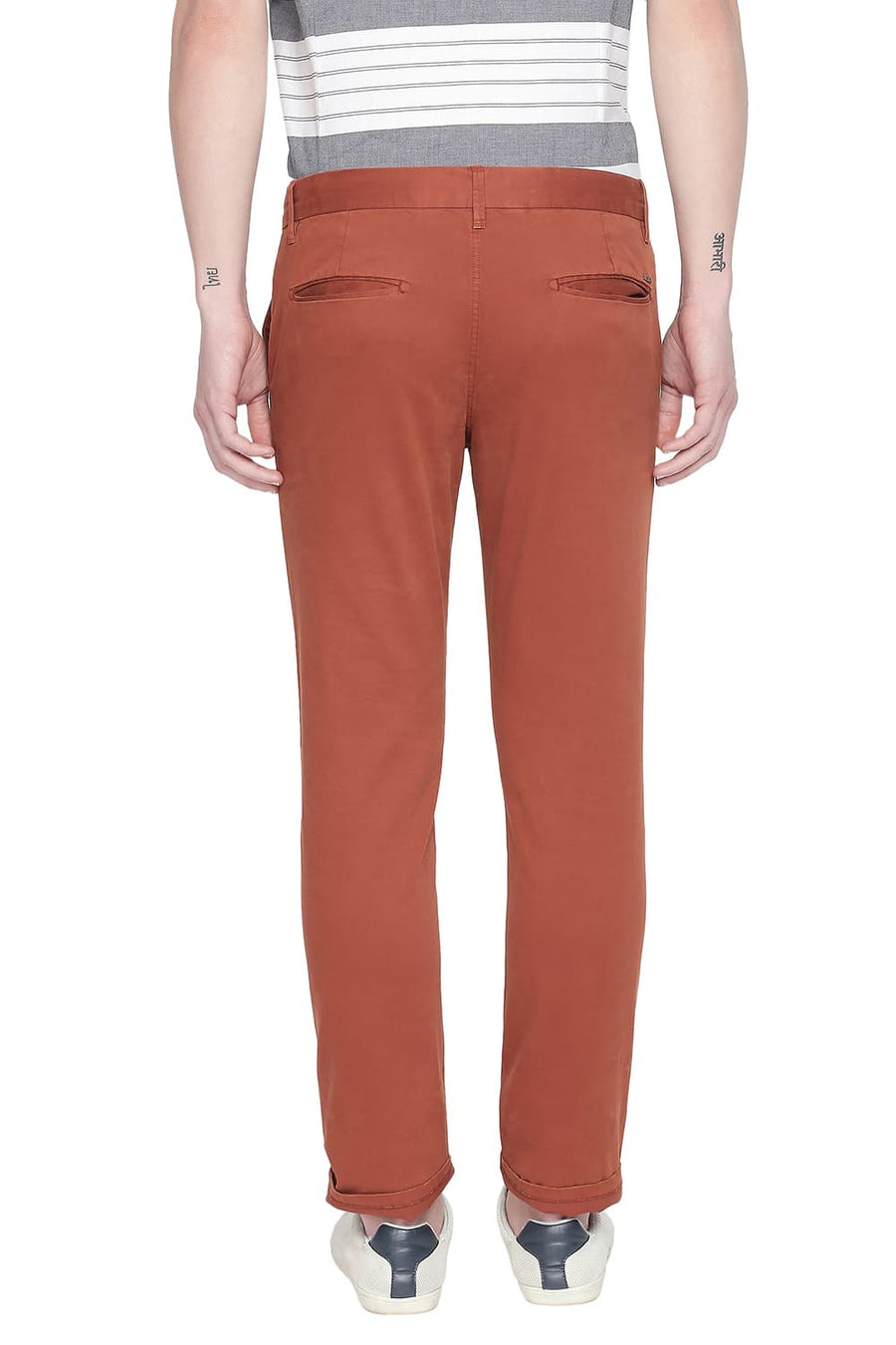 BASICS TAPERED FIT PICANTE STRETCH TROUSER
