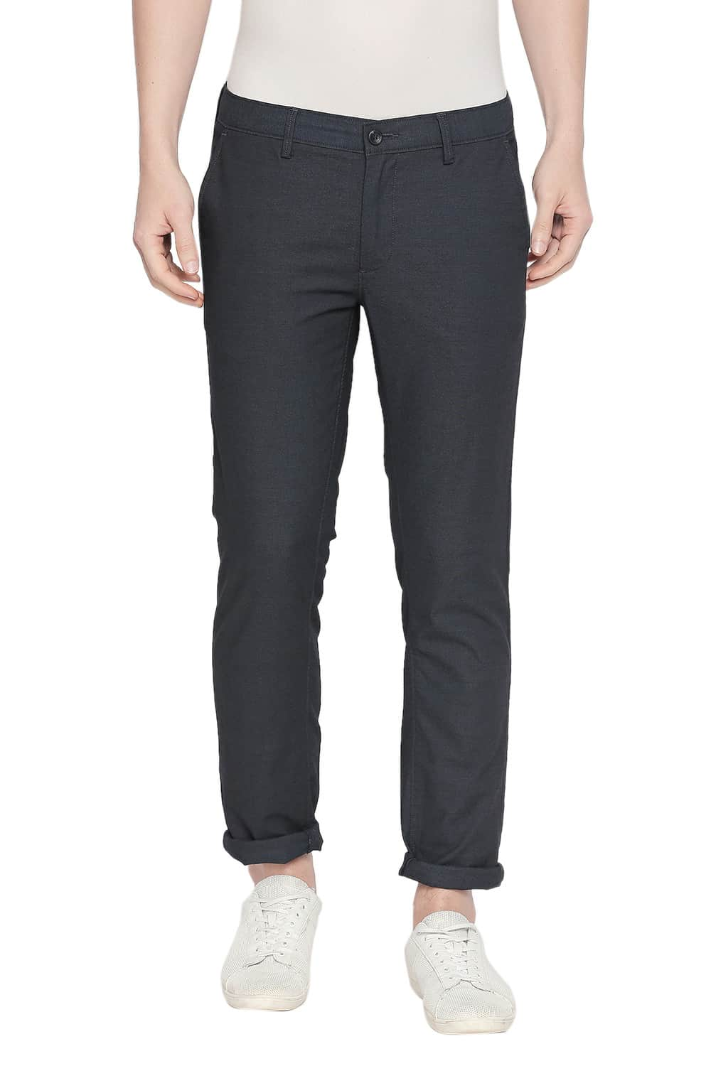 BASICS TAPERED FIT STRETCH TROUSER