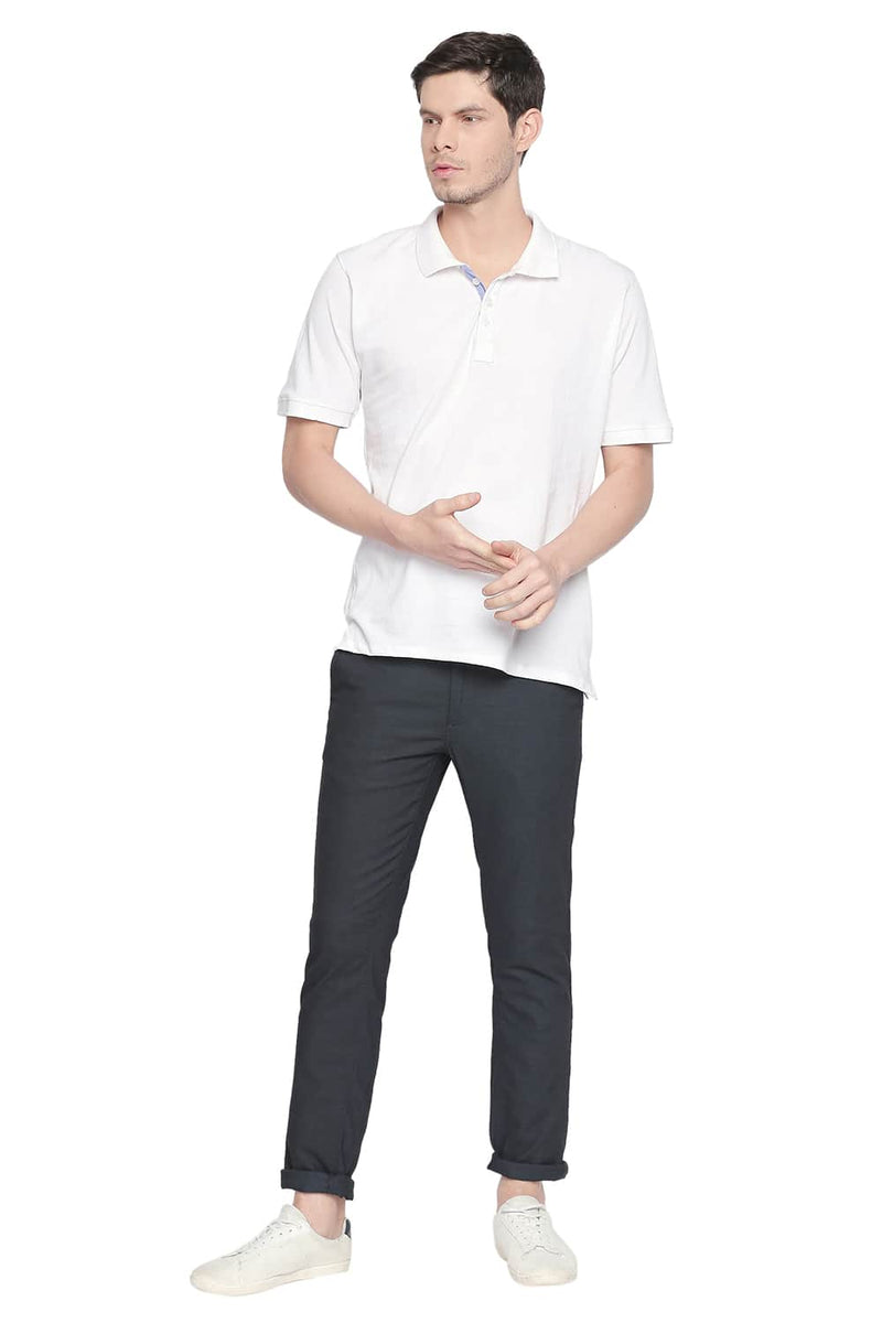 BASICS TAPERED FIT STRETCH TROUSER