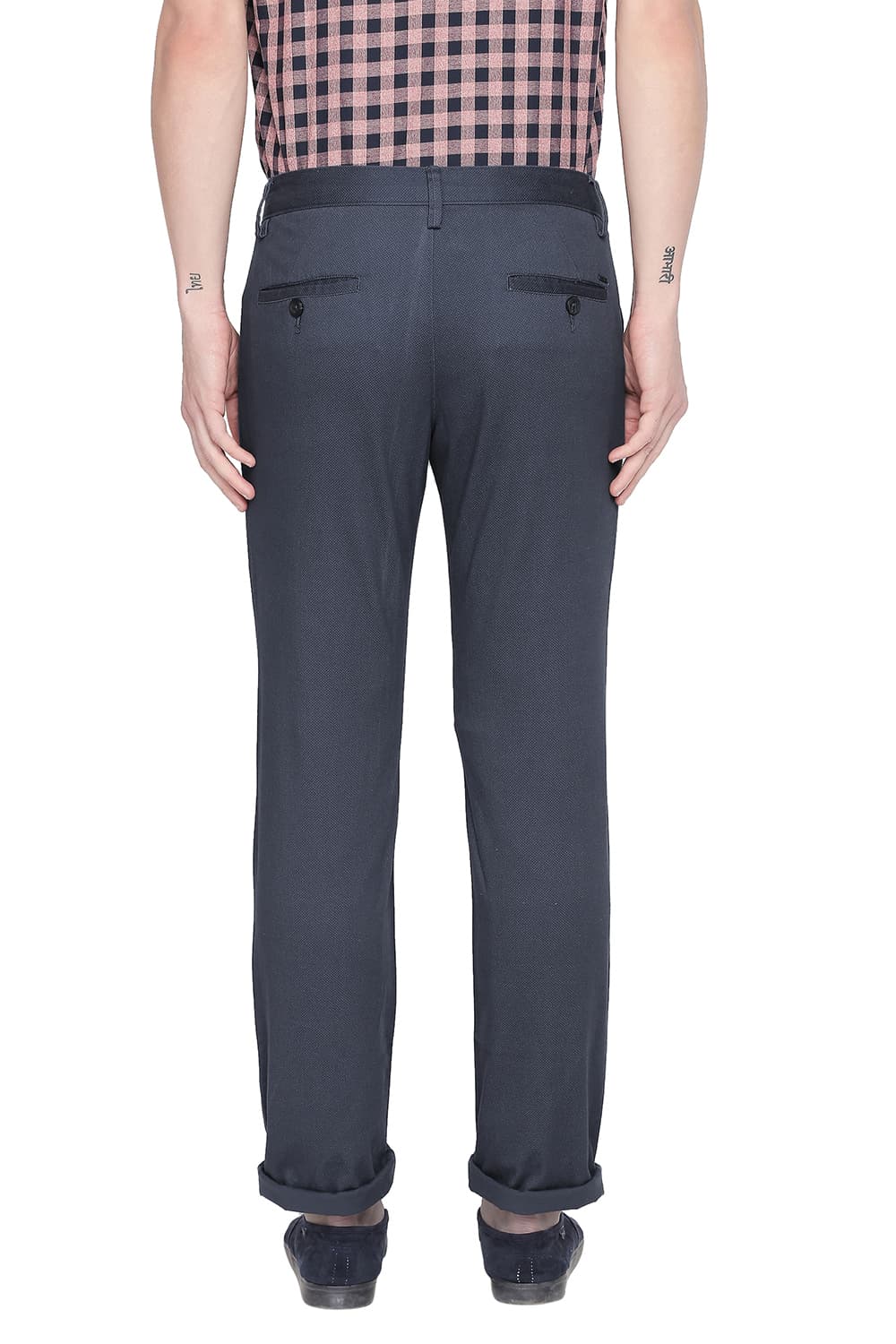 BASICS TAPERED FIT STRETCH TROUSER