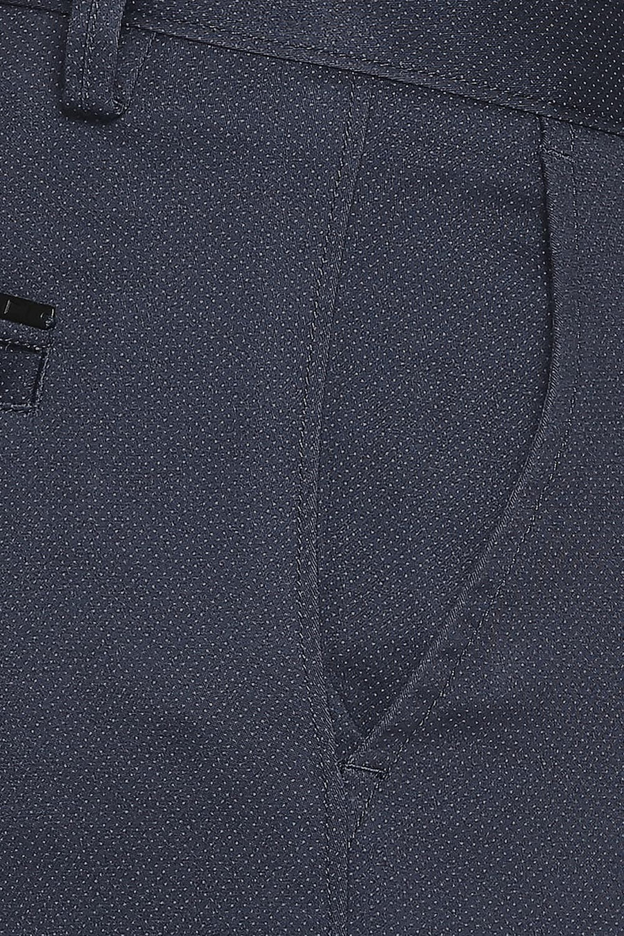 BASICS TAPERED FIT INSIGNIA BLUE STRETCH TROUSER