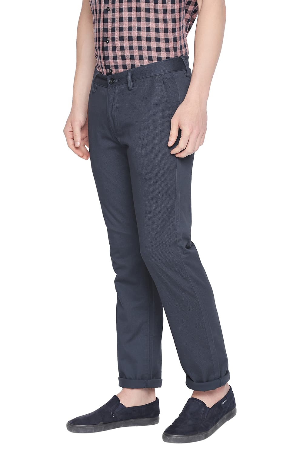 BASICS TAPERED FIT STRETCH TROUSER