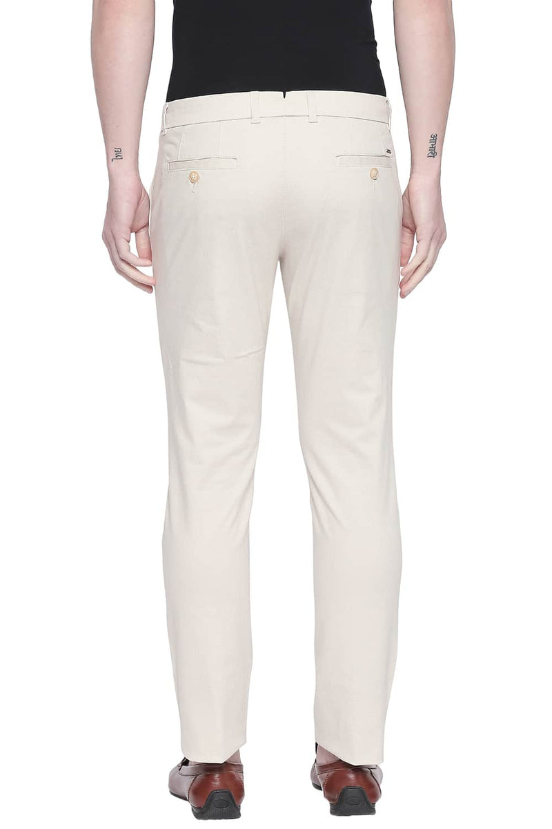 BASICS TAPERED FIT STRETCH TROUSER