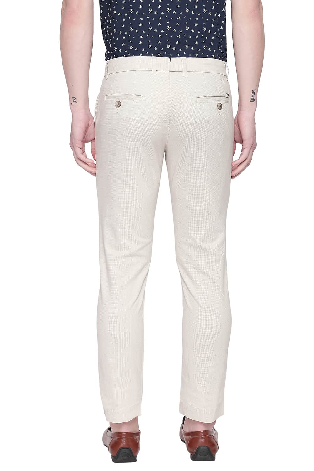 BASICS TAPERED FIT STRETCH TROUSER