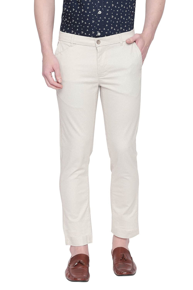 BASICS TAPERED FIT STRETCH TROUSER