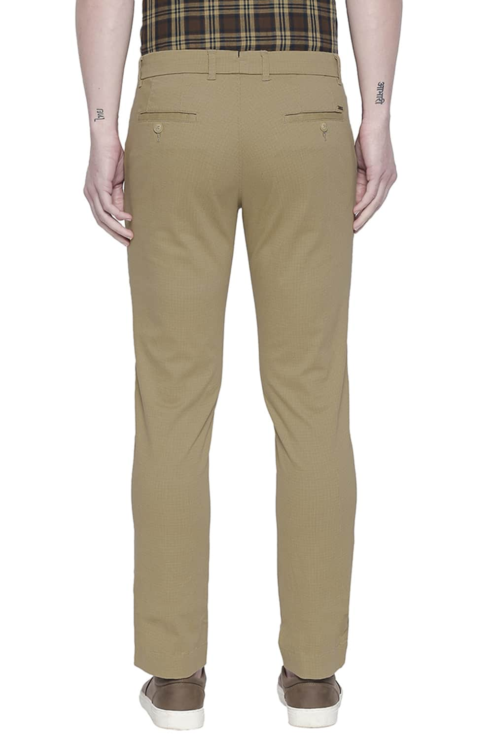 BASICS TAPERED FIT STRETCH TROUSER