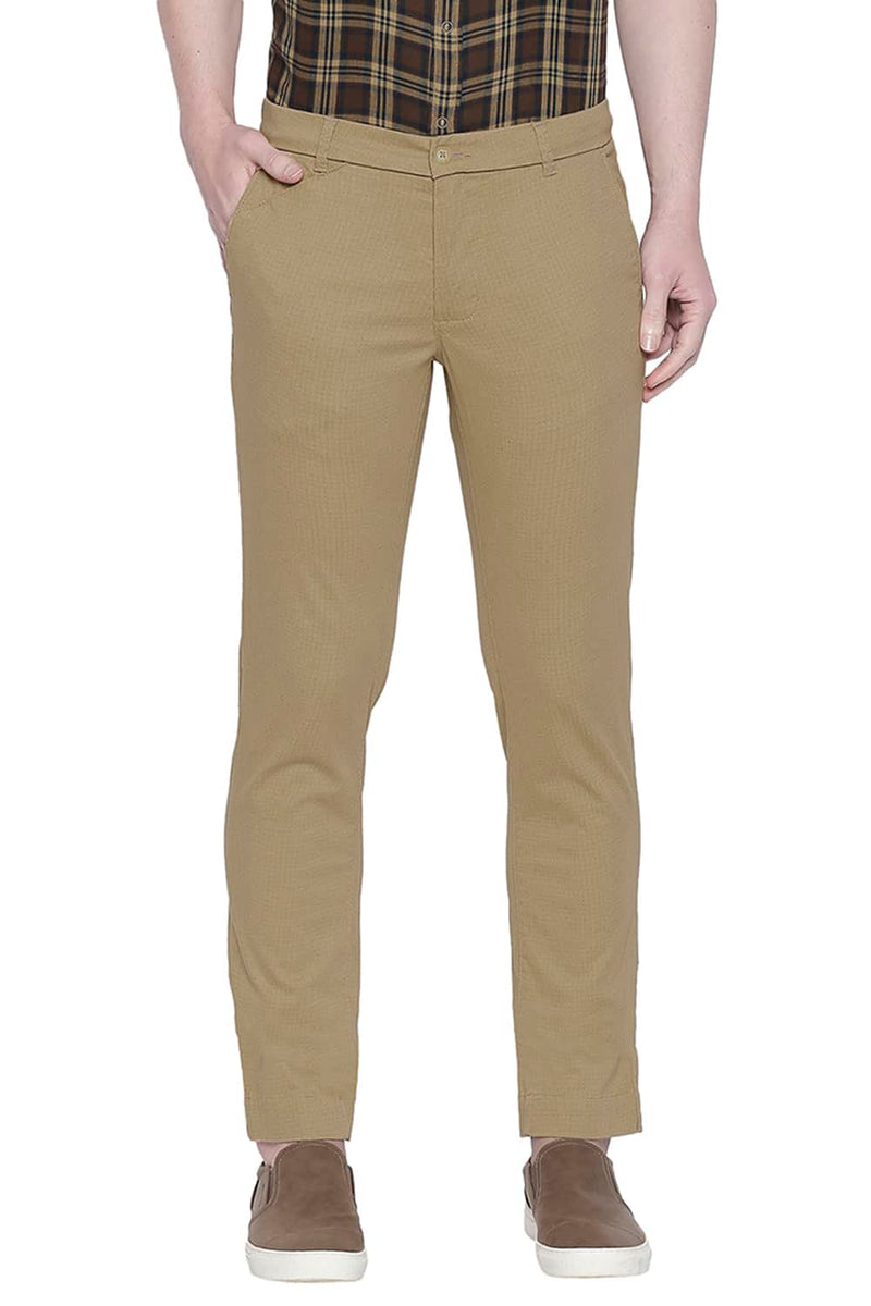 BASICS TAPERED FIT STRETCH TROUSER