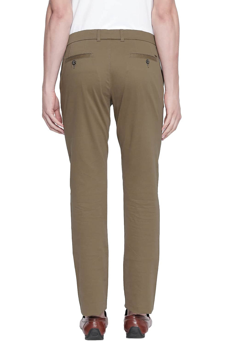 BASICS TAPERED FIT STRETCH TROUSER