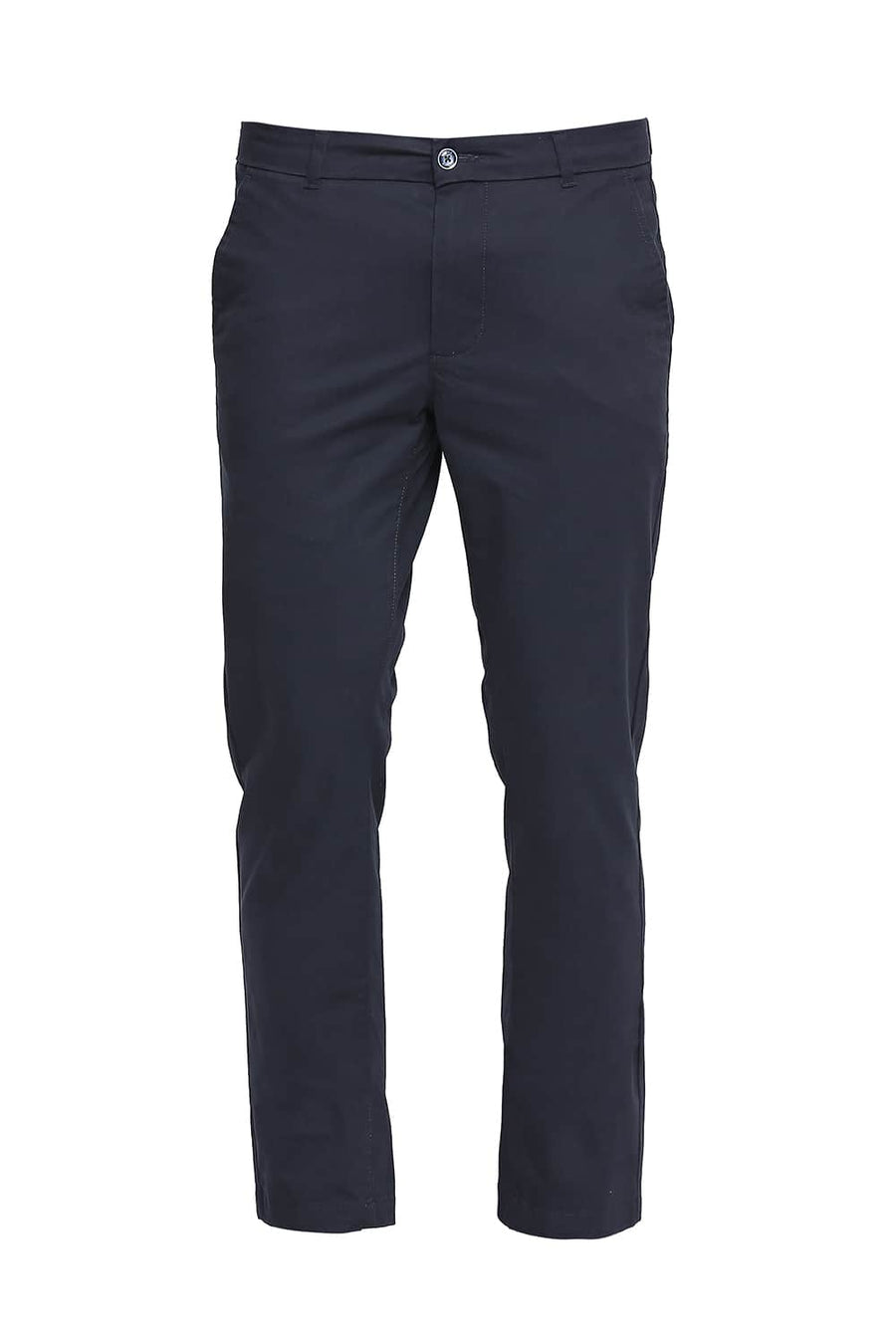 BASICS TAPERED FIT GRAPHITE STRETCH TROUSER