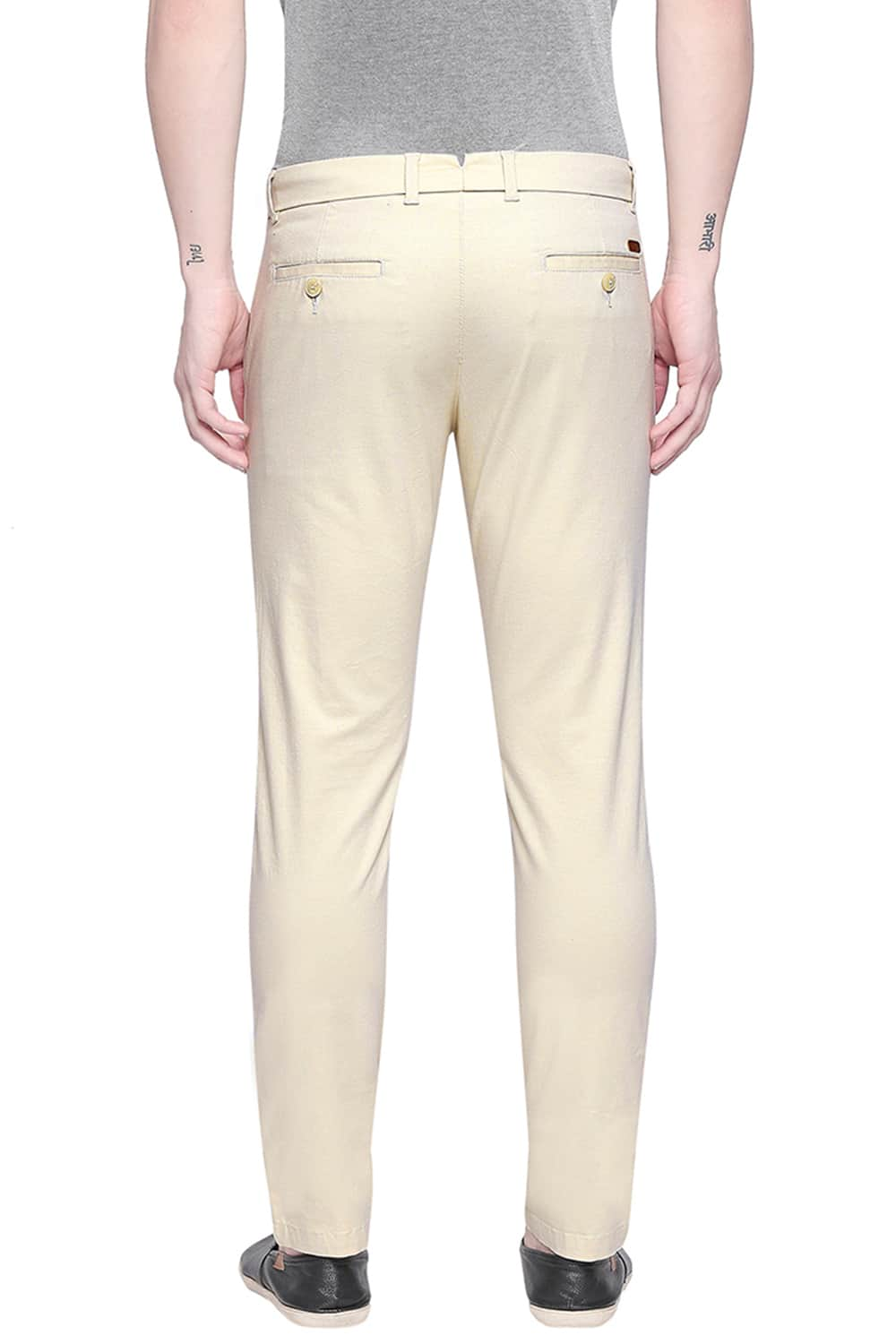 BASICS TAPERED FIT STRETCH TROUSER