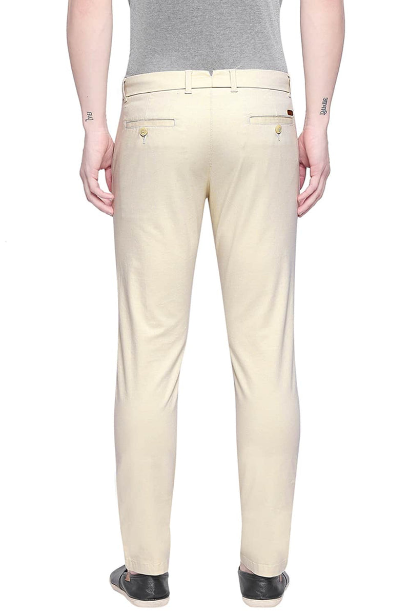 BASICS TAPERED FIT STRETCH TROUSER