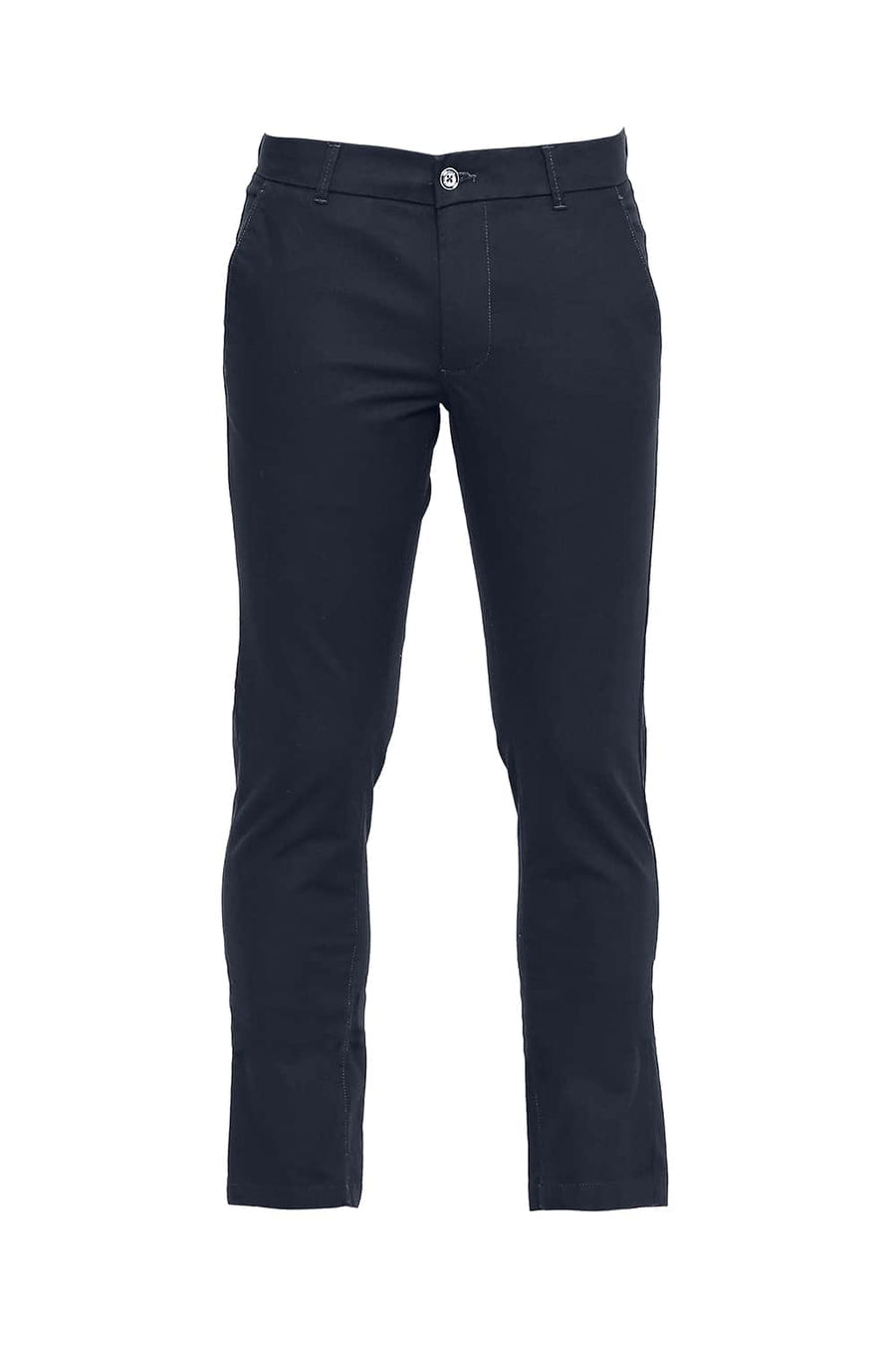 BASICS TAPERED FIT NAVY ECLIPSE STRETCH TROUSER