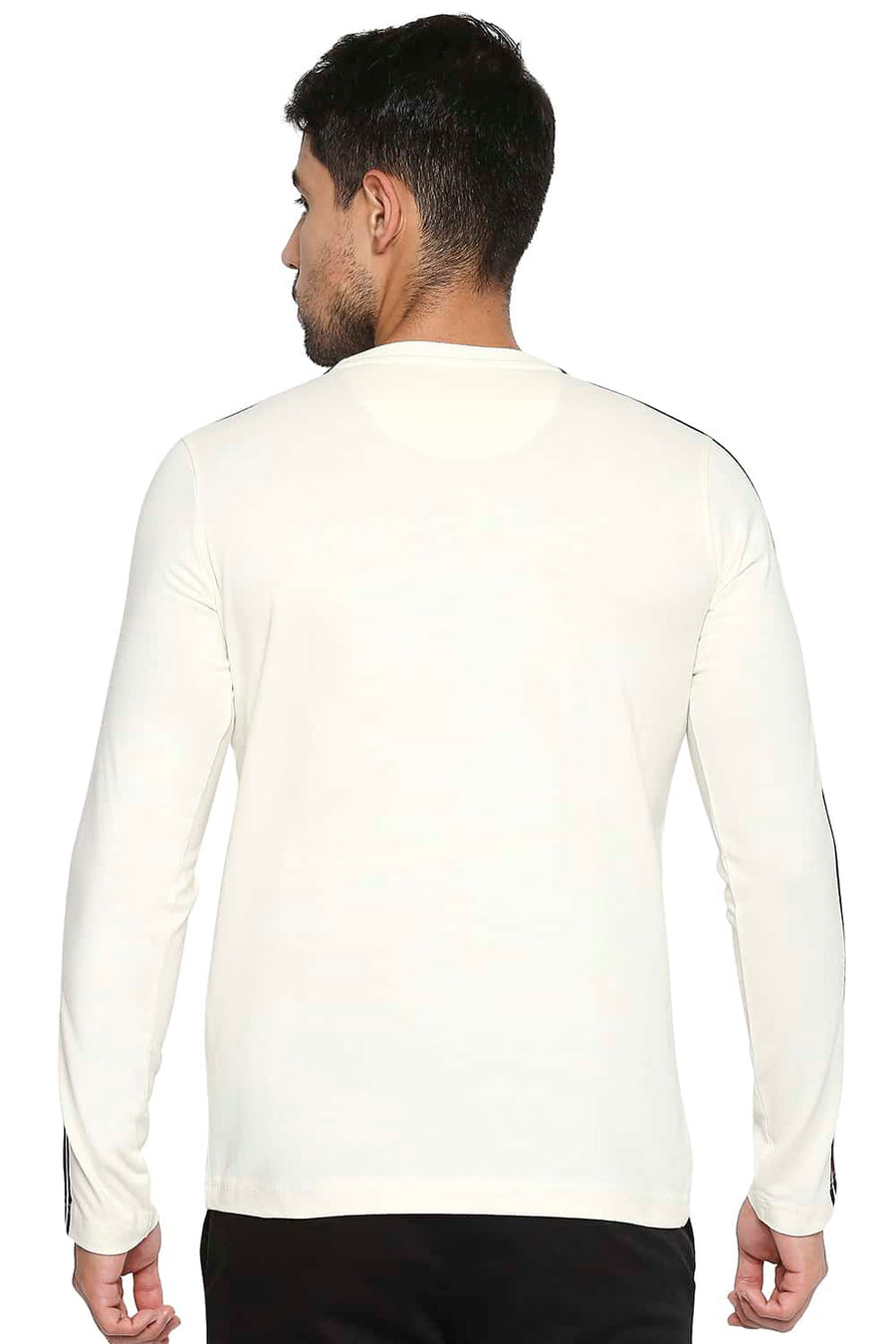BASICS MUSCLE FIT CANNOLI CREAM CREW NECK T SHIRT