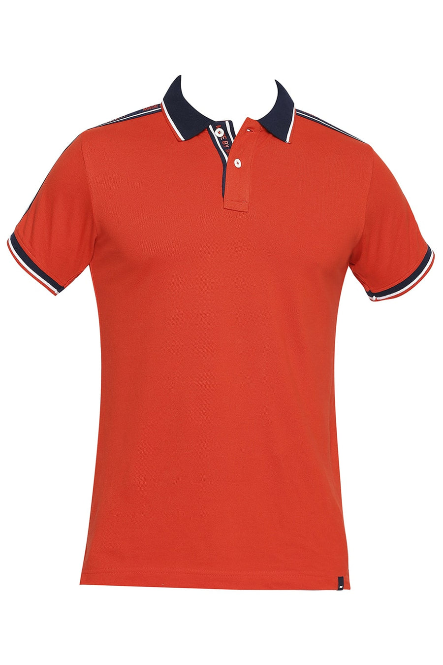 Basics Muscle Fit Fiery Red Polo T Shirt