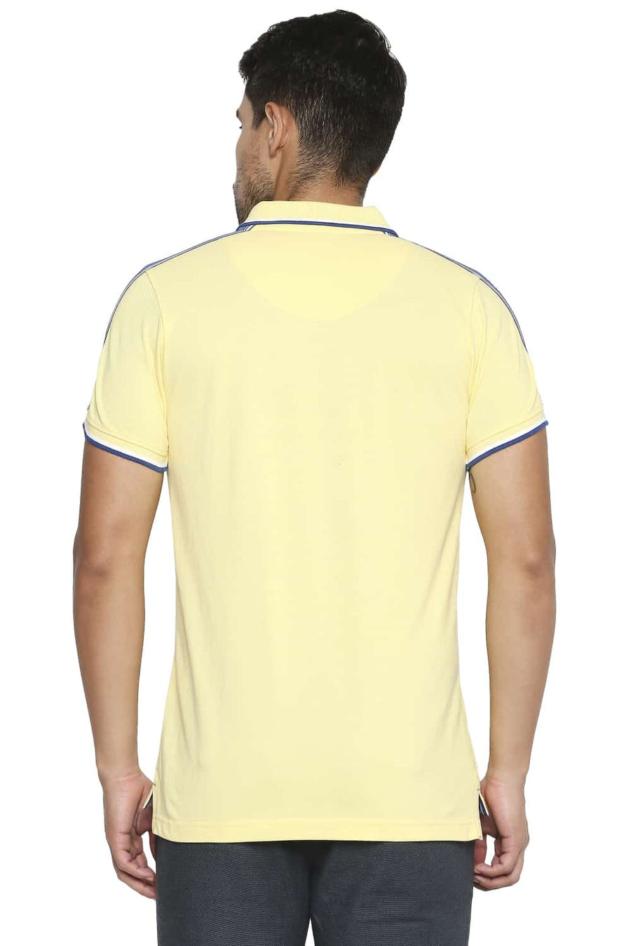 BASICS MUSCLE FIT SUNSHINE POLO T SHIRT