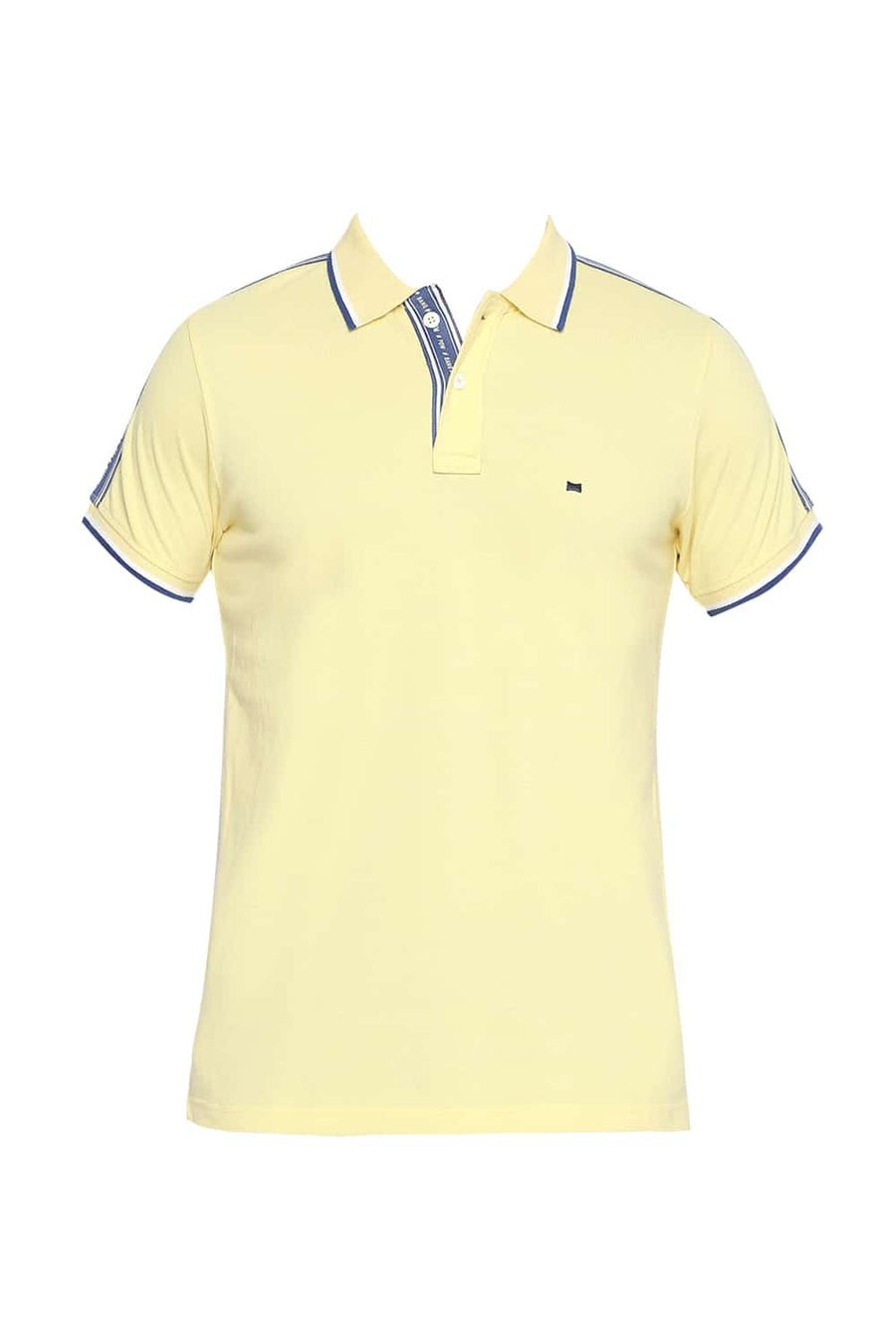 BASICS MUSCLE FIT SUNSHINE POLO T SHIRT