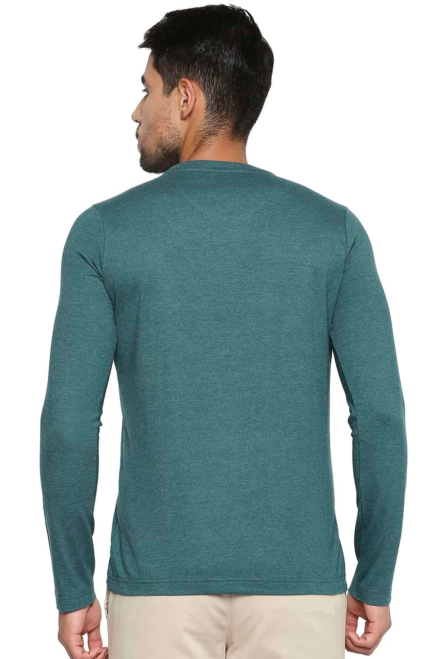 BASICS MUSCLE FIT BOTANICAL GARDEN CREW NECK T SHIRT