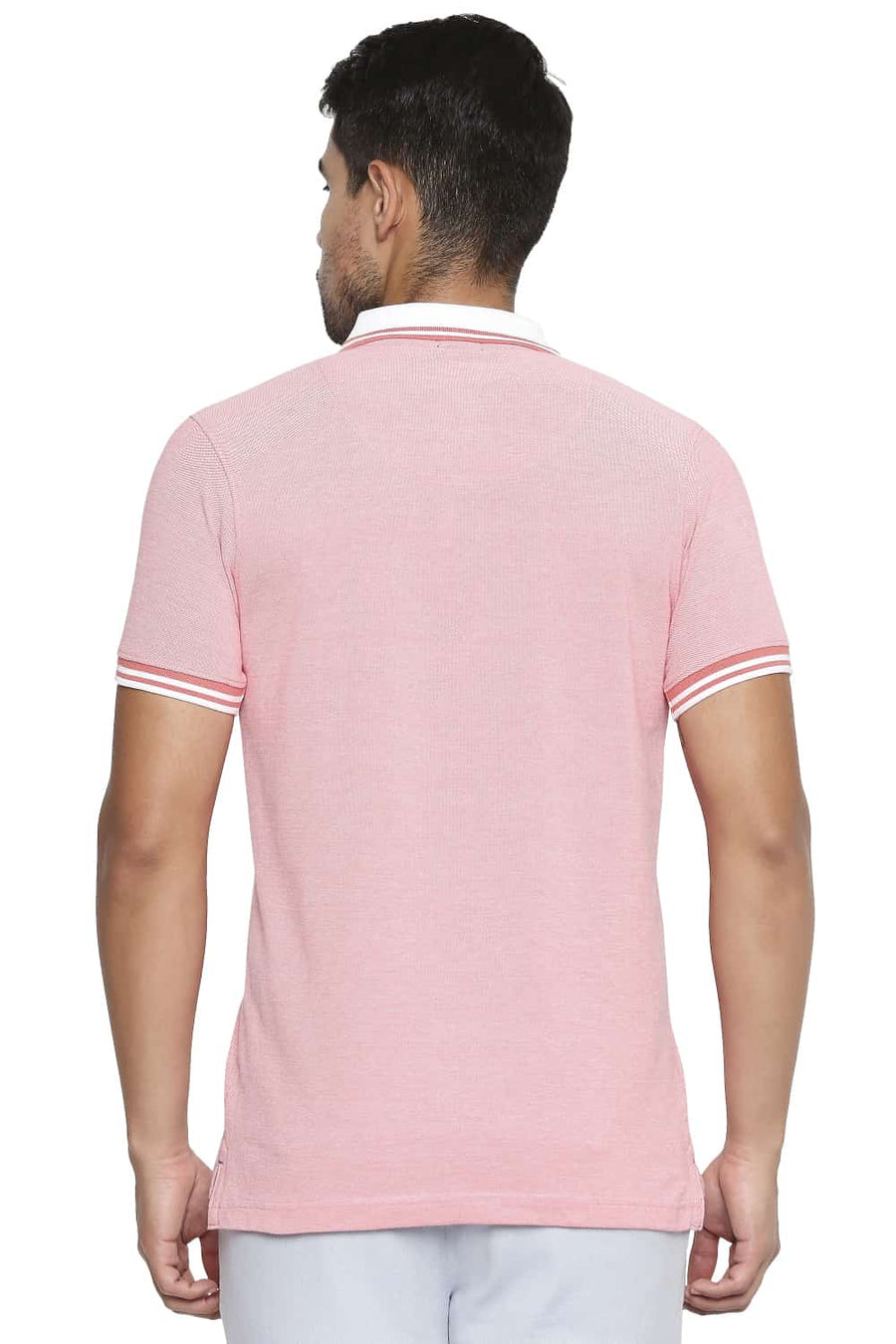 BASICS MUSCLE FIT CALYPSO CORAL POLO T SHIRT