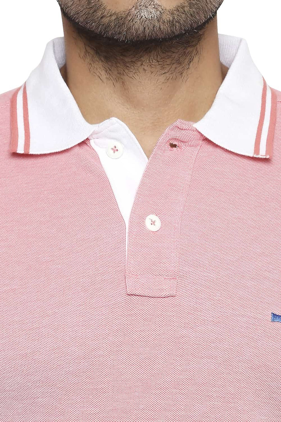 BASICS MUSCLE FIT CALYPSO CORAL POLO T SHIRT