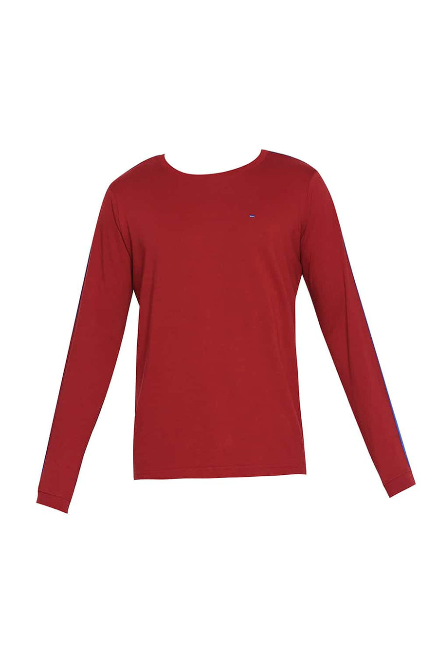 BASICS MUSCLE FIT RHUBARB RED CREW NECK T-SHIRT