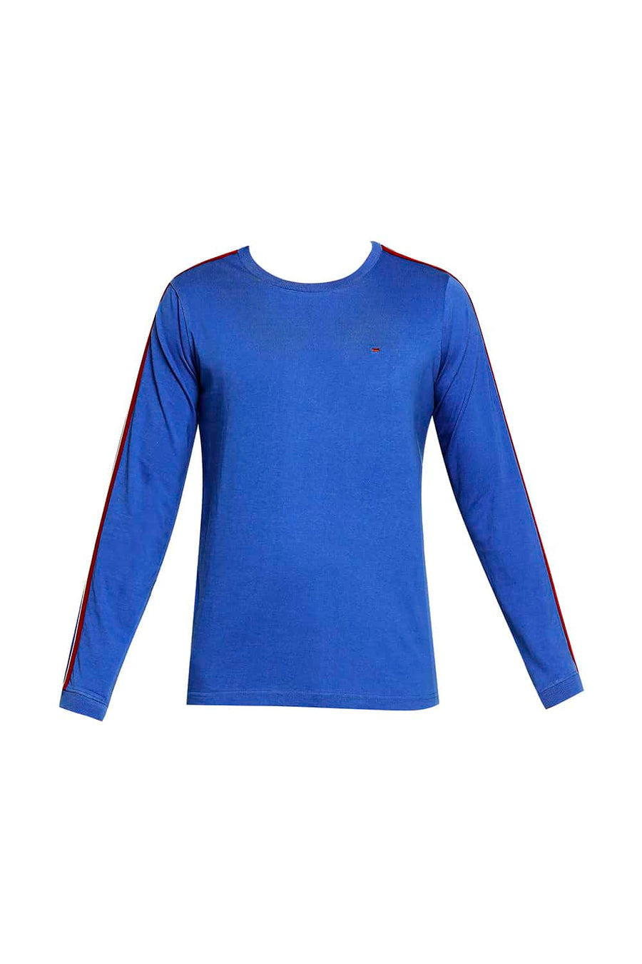 BASICS MUSCLE FIT LAPIS BLUE CREW NECK T-SHIRT