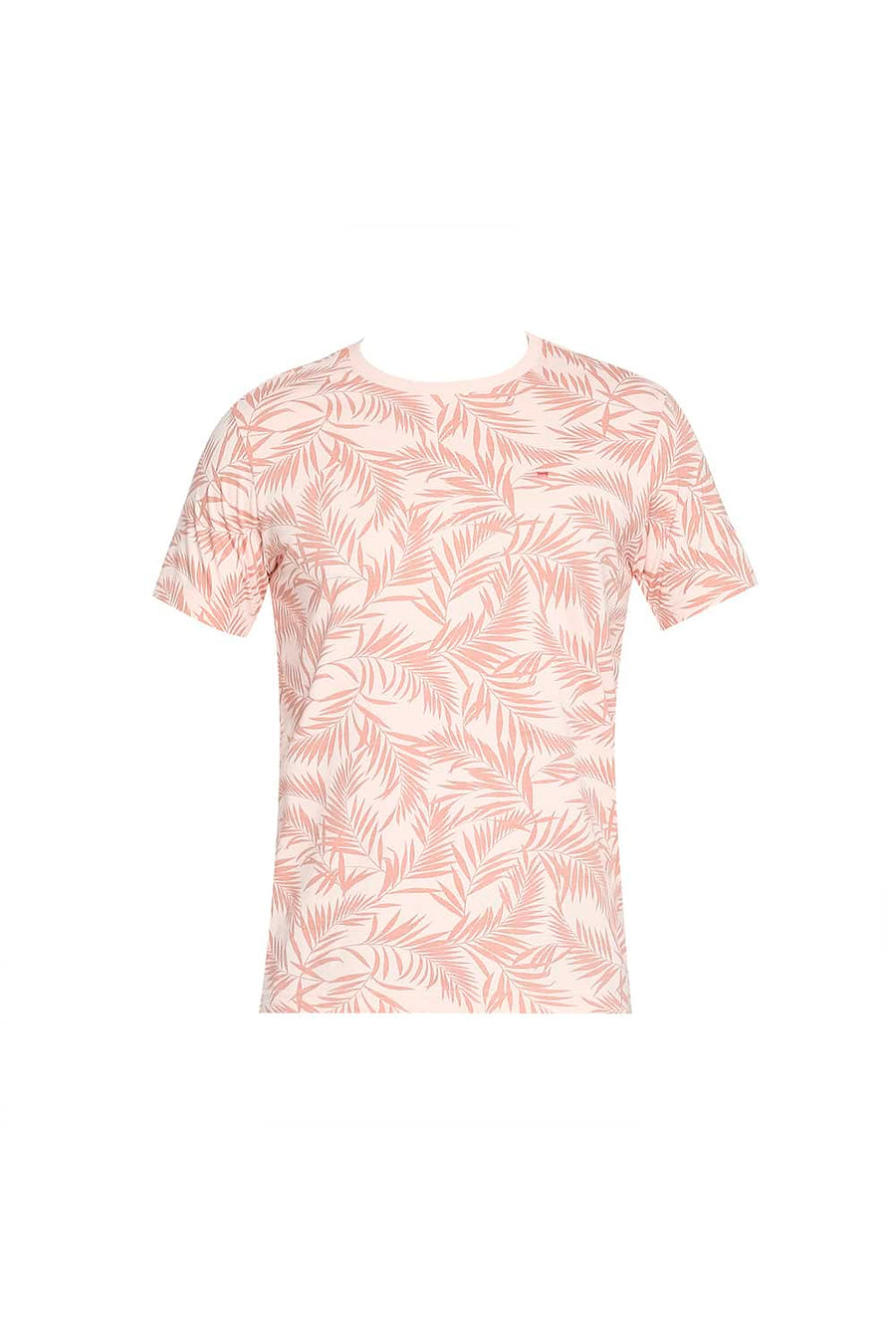 BASICS MUSCLE FIT PINK SALT CREW NECK T-SHIRT