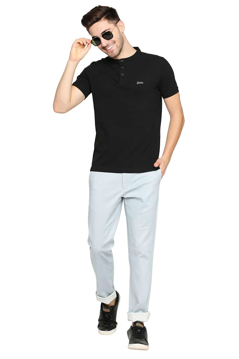 BASICS MUSCLE FIT POLO T-SHIRT