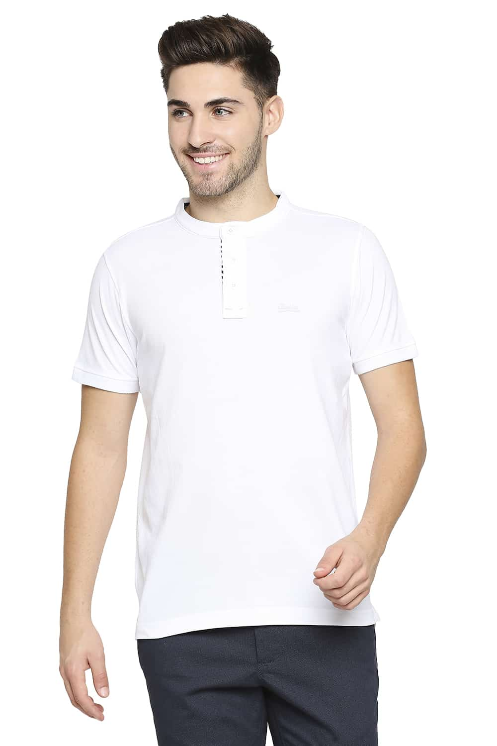 BASICS MUSCLE FIT POLO T-SHIRT