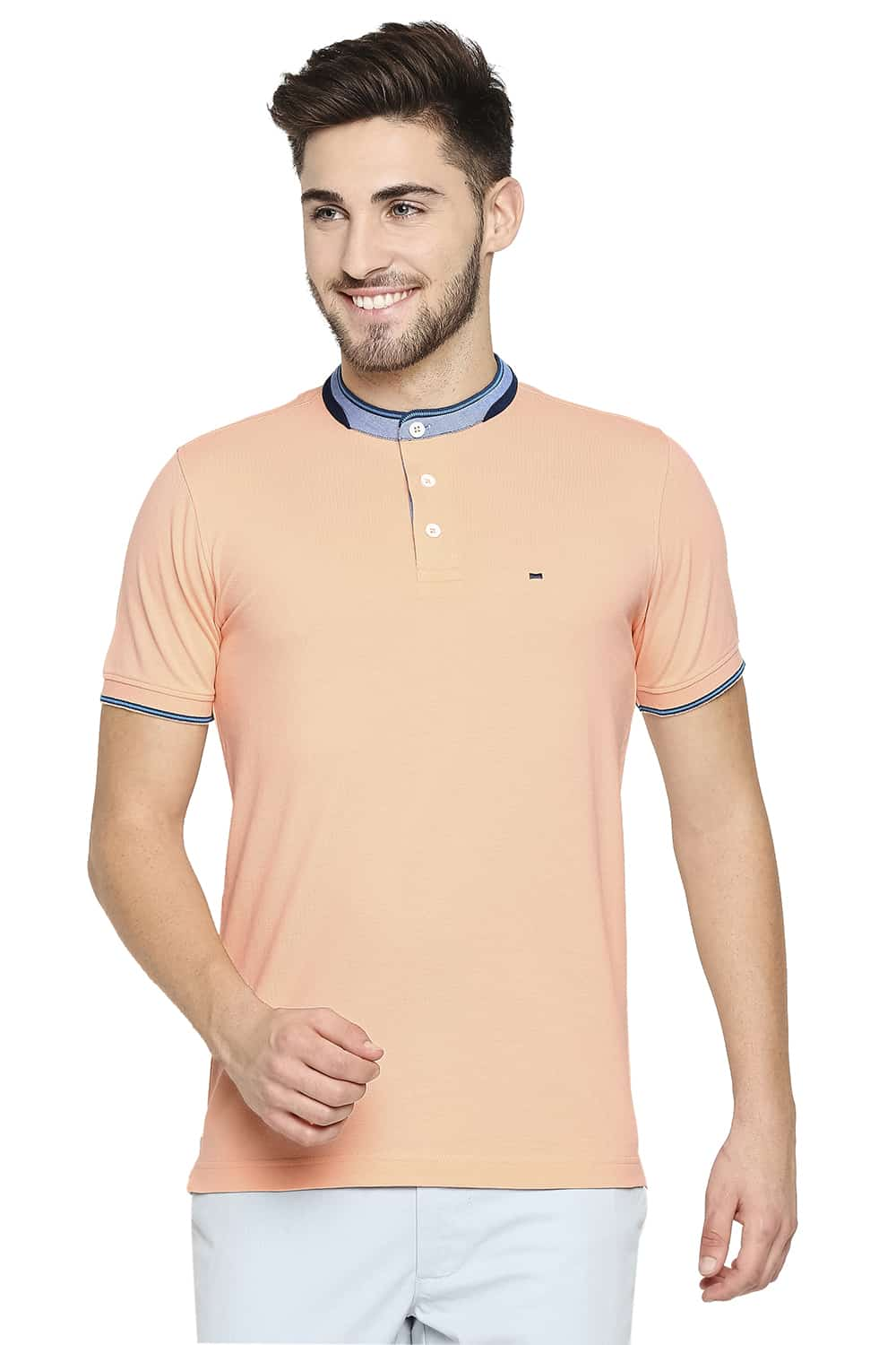 BASICS MUSCLE FIT POLO T-SHIRT