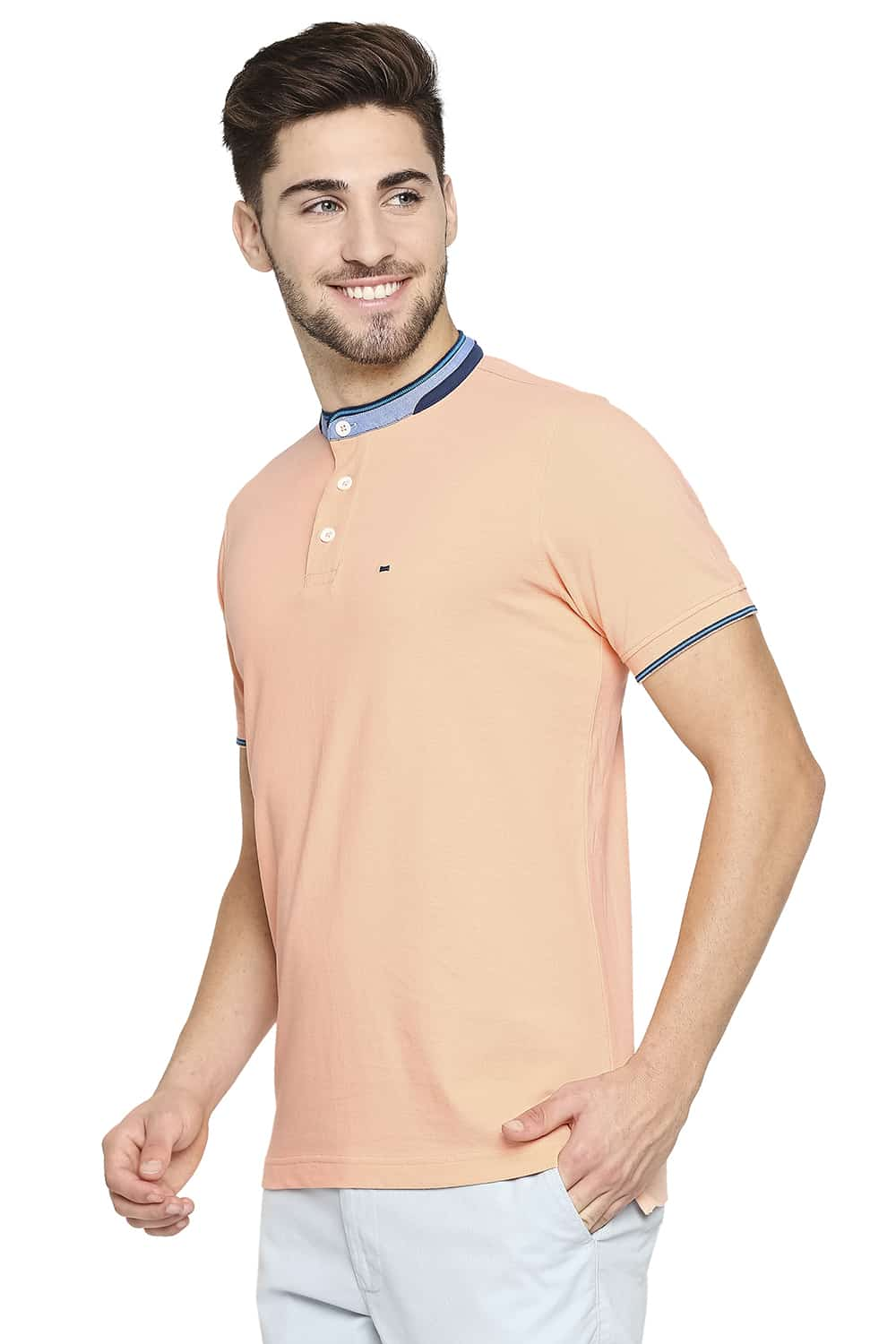 BASICS MUSCLE FIT POLO T-SHIRT