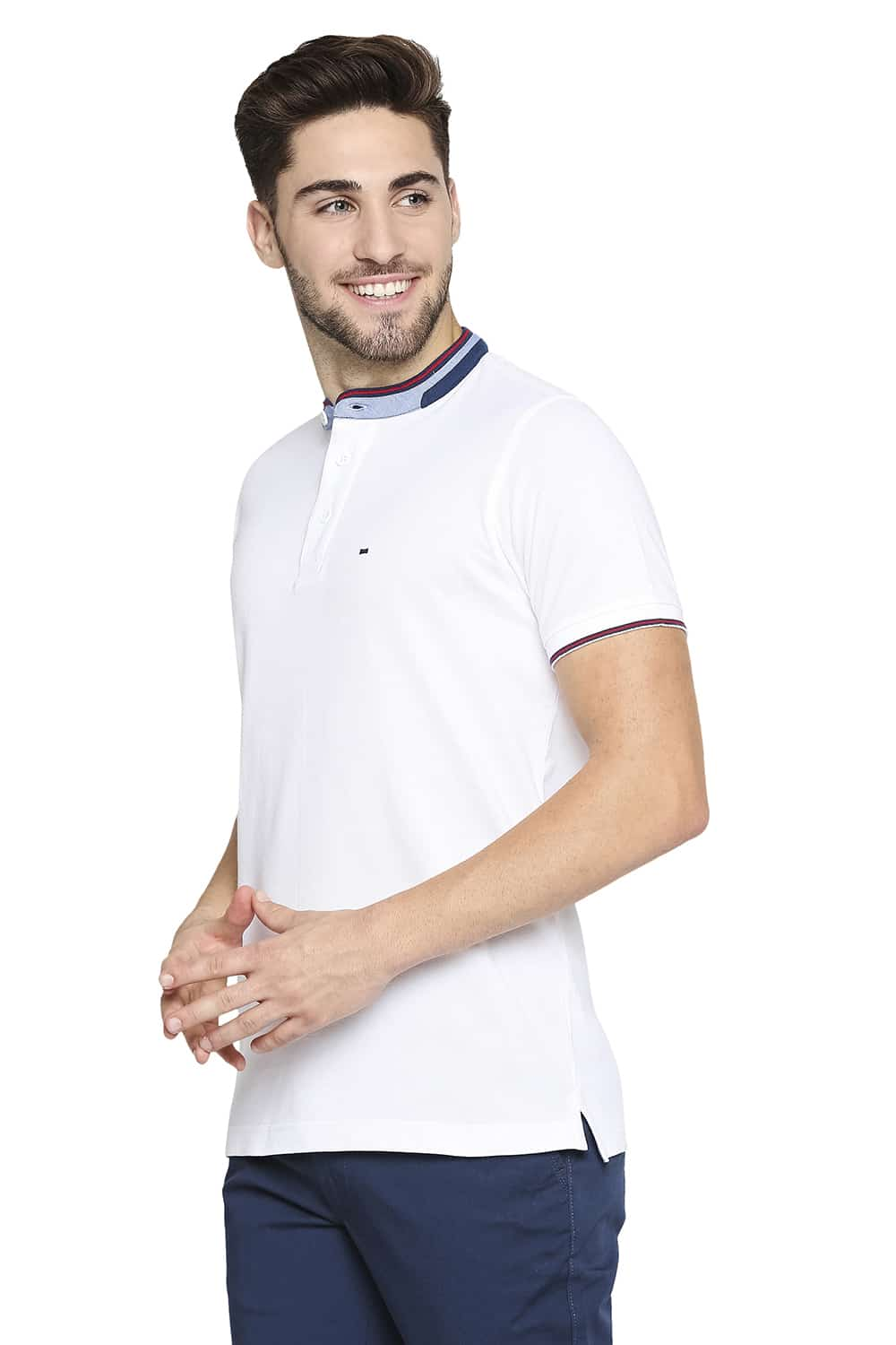 BASICS MUSCLE FIT POLO T-SHIRT