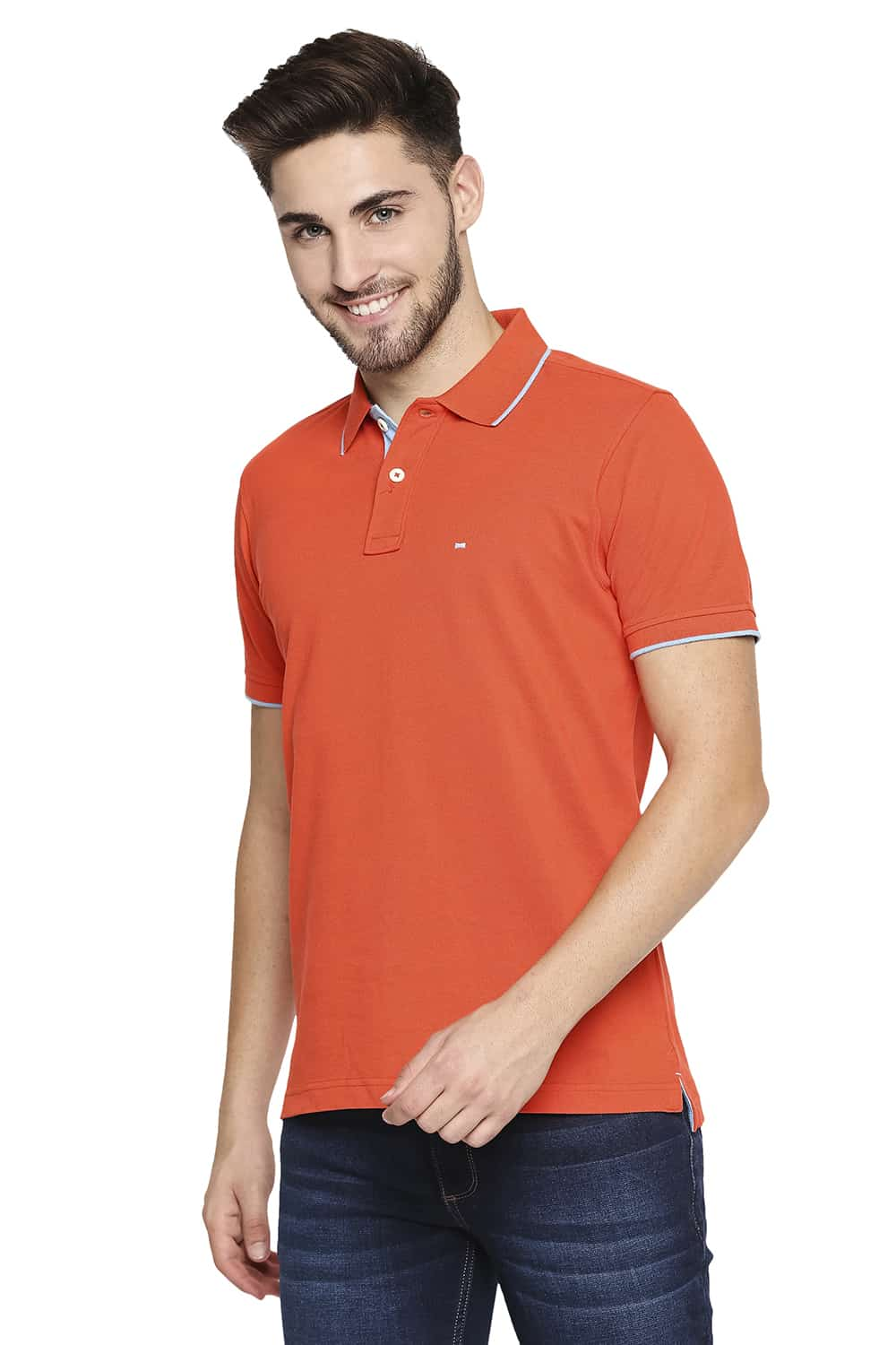 BASICS MUSCLE FIT POLO T-SHIRT