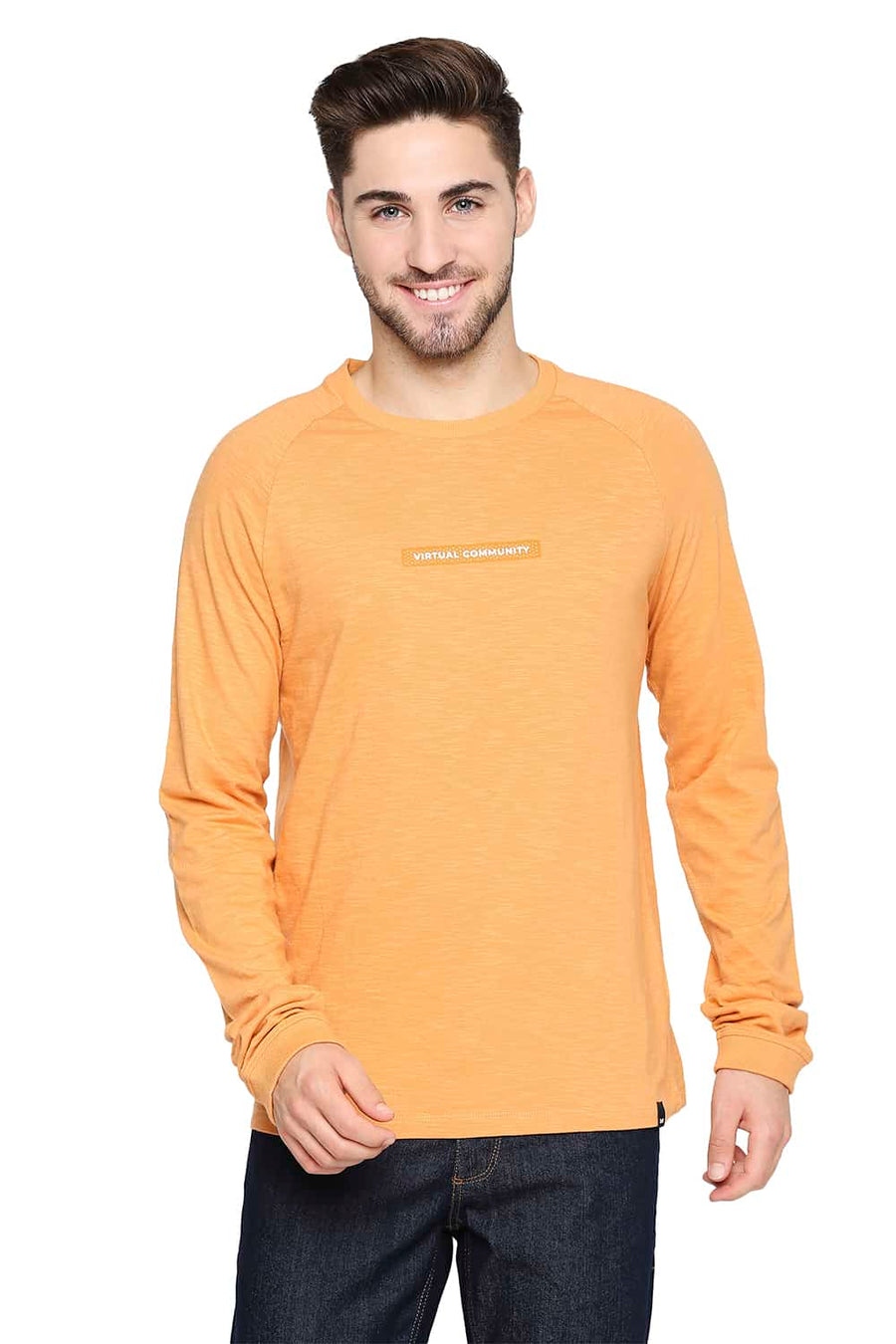 BASICS MUSCLE FIT GOLDEN NUGGET CREW NECK T-SHIRT