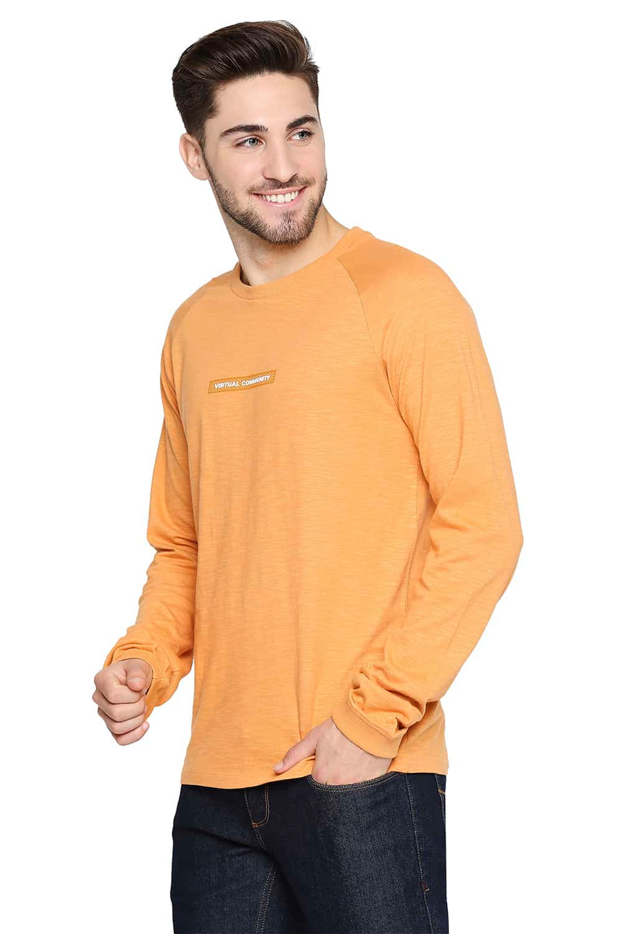 BASICS MUSCLE FIT GOLDEN NUGGET CREW NECK T-SHIRT